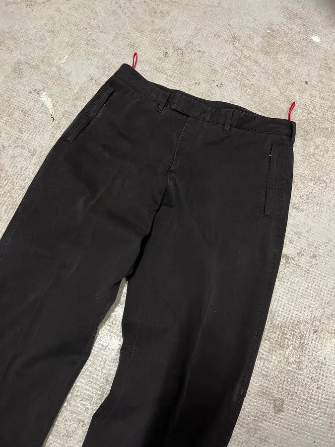 Designer × Prada × Vintage 2000s Prada Black Faded Linea Rossa Pants Size US 32 / EU 48 - 3 Thumbnail