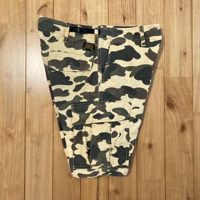 Bape BAPE Cargo Shorts 1st camo yellow a bathing ape NIGO ★size S Size US 30 / EU 46 - 4 Thumbnail
