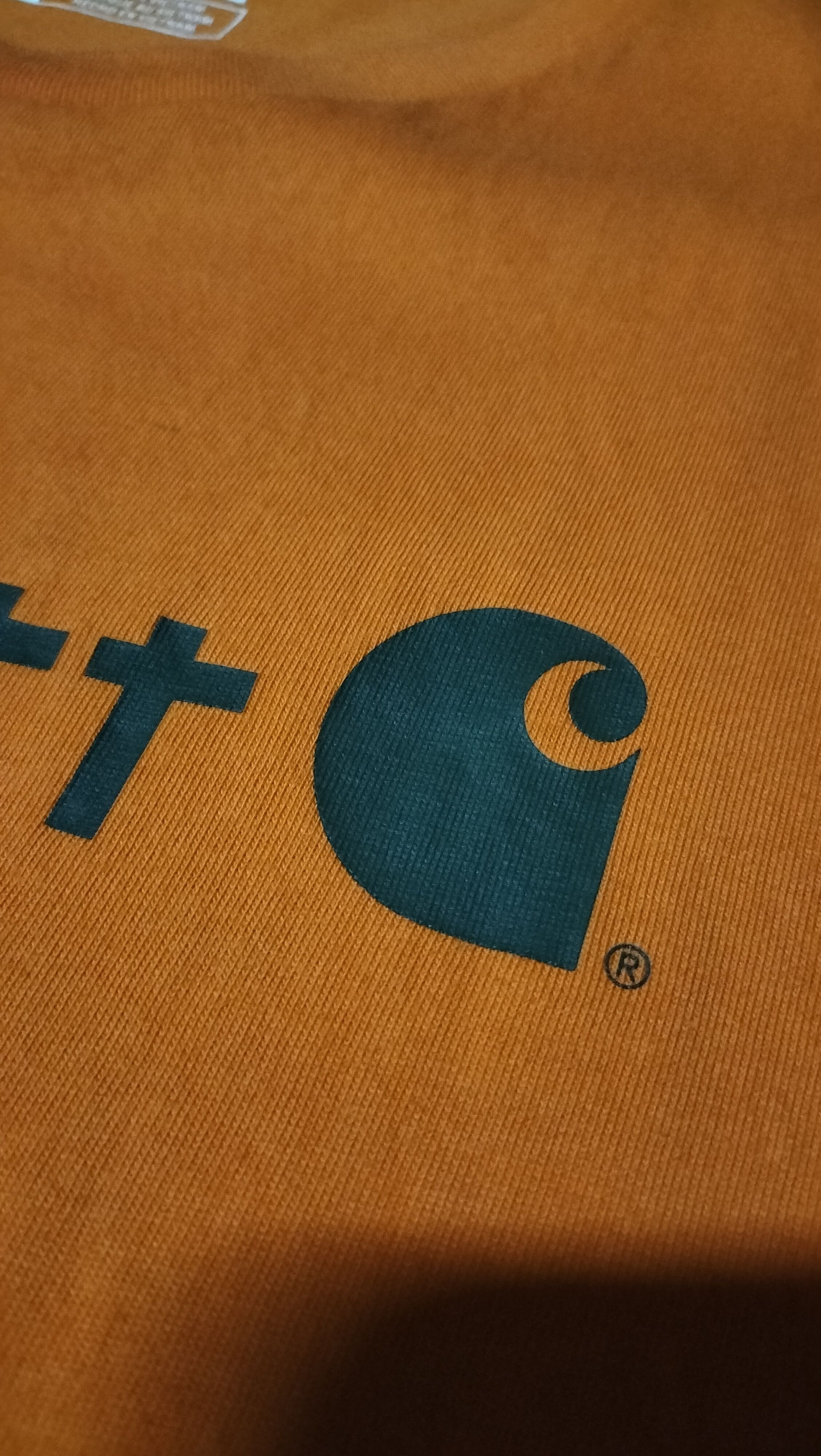 Carhartt Carhartt t shirt spell logo orange colour Size US M / EU 48-50 / 2 - 5 Thumbnail