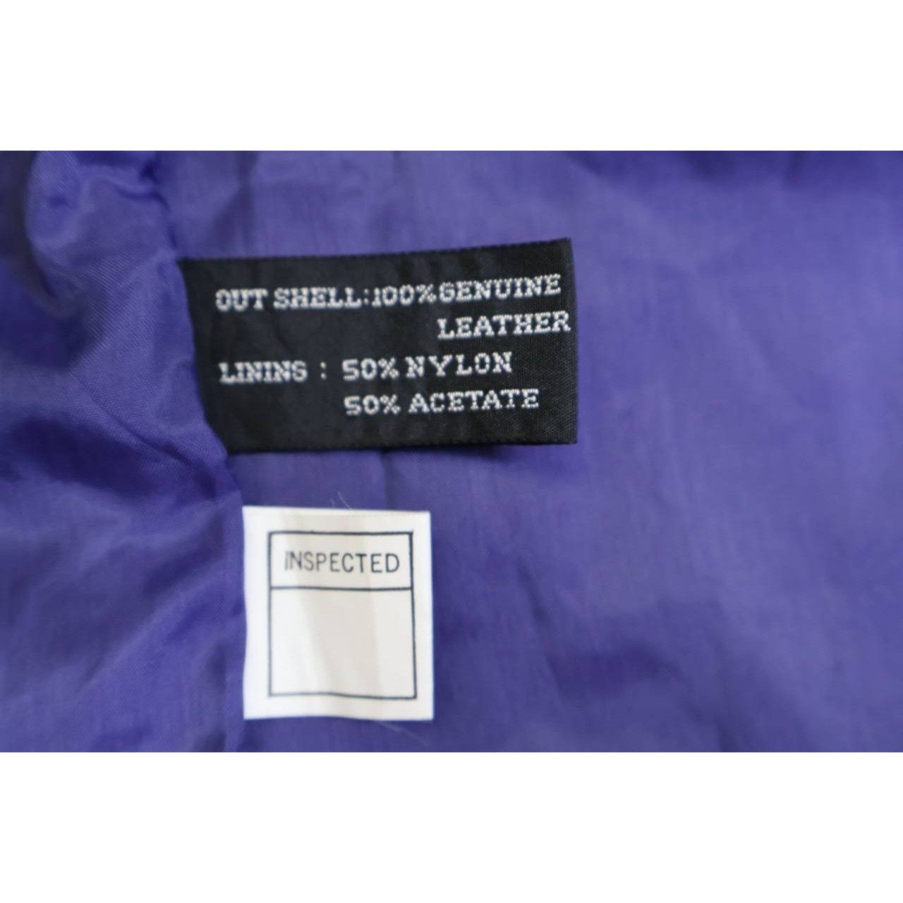 Vintage Pelle New York Purple Leather Coat Women’s Small Long Jacket Size US S / EU 44-46 / 1 - 9 Thumbnail