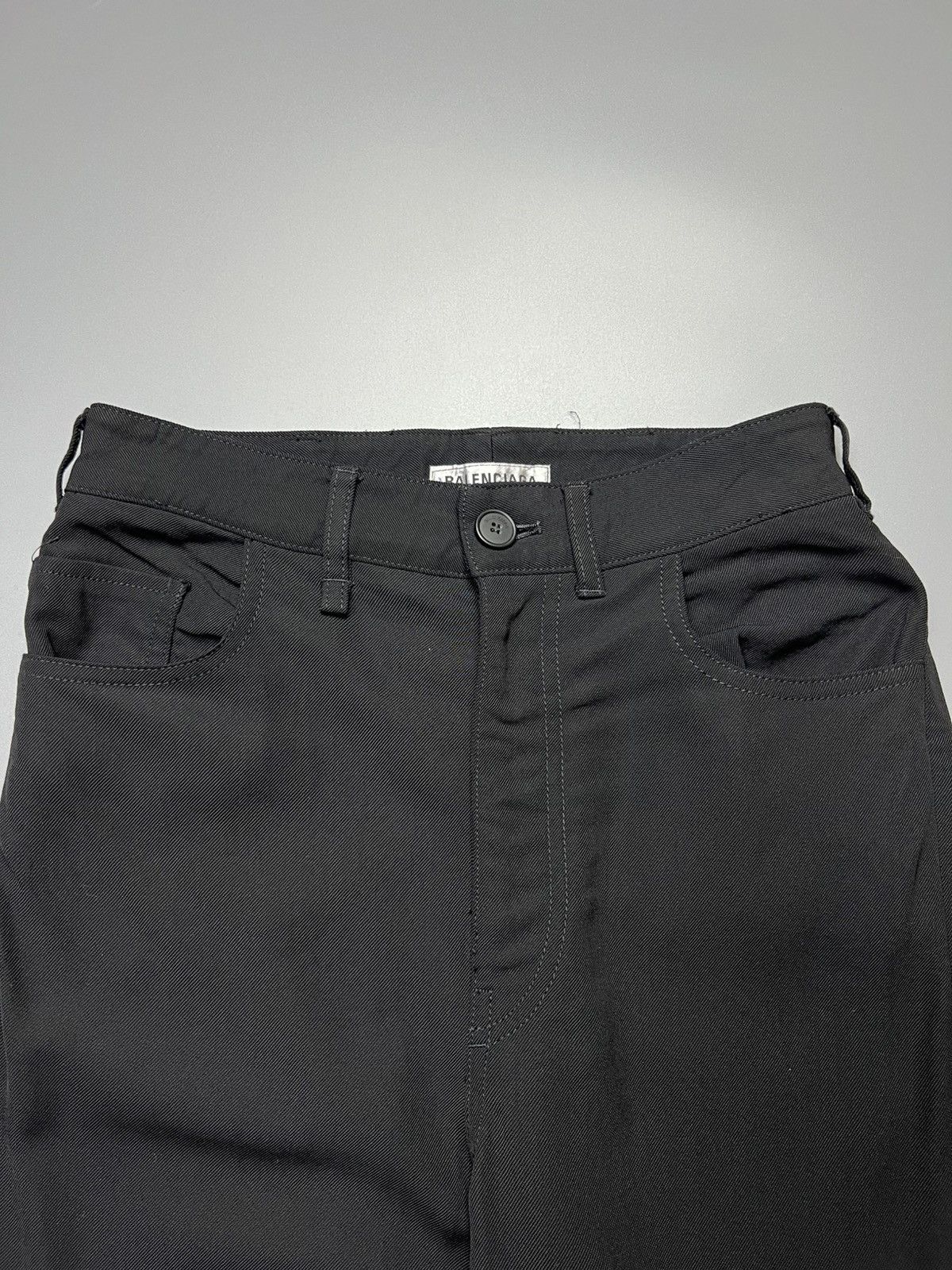 Balenciaga Balenciaga - SS/20 Flared Wool Trousers - Pants Size 26" / US 2 / IT 38 - 4 Thumbnail