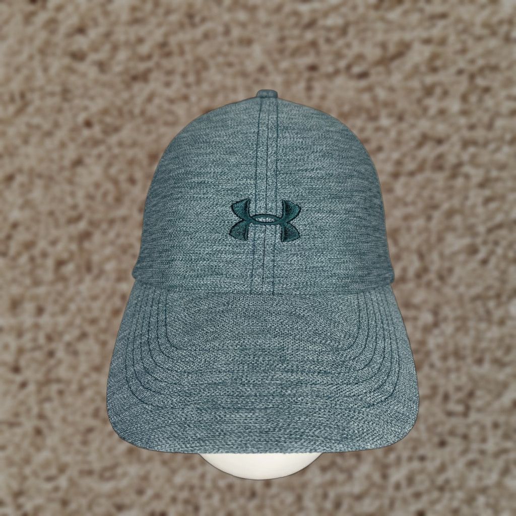 Under Armour Under Armour Hat Cap Strap Back Womens One Size Teal Blue 100% Polyester Baseball Cap Casual Outdoor Sports Womens One Size Cap Hat Size ONE SIZE - 1 Thumbnail