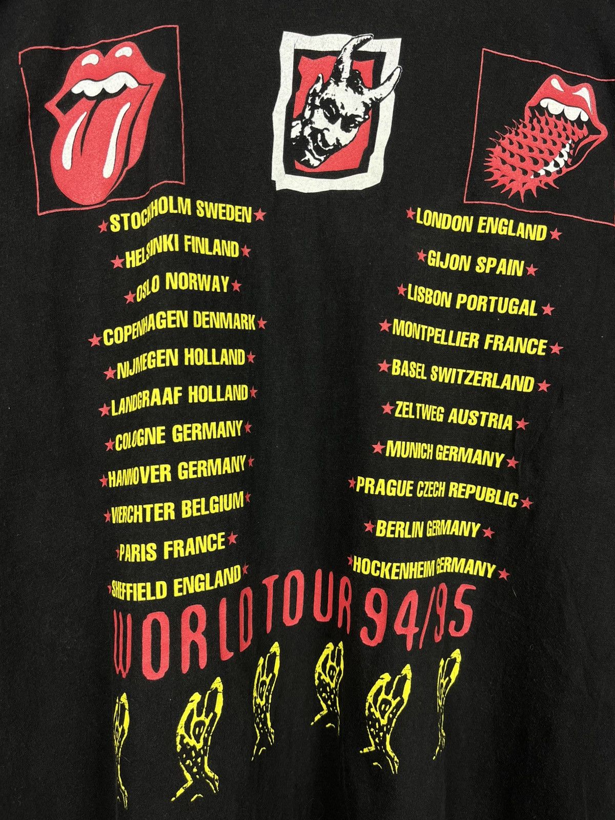 Band Tees Vintage The Rolling Stones Voodoo Lounge 1994/1995 Tour Tee Size US L / EU 52-54 / 3 - 6 Thumbnail