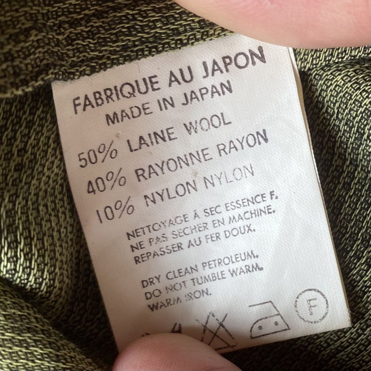 Yohji Yamamoto Y’s Rayon Blend Green Oversized Shirt Size ONE SIZE - 11 Thumbnail
