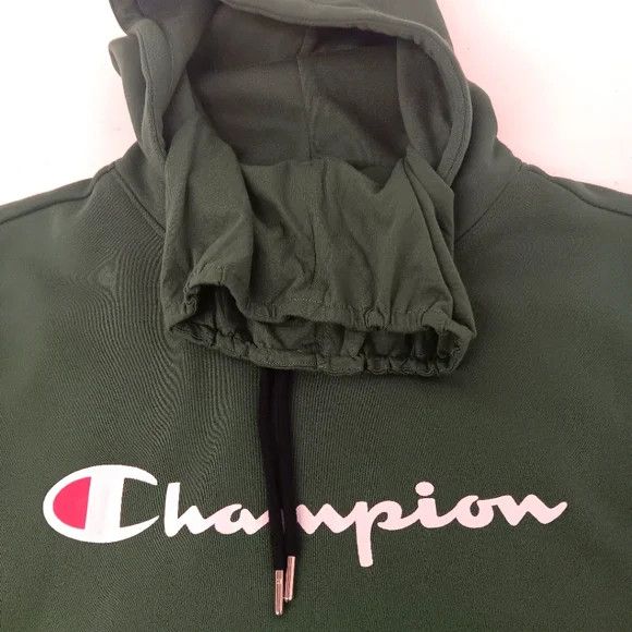 Champion Champion Men's Super Fleece Hoodie w/ Face Mask - Green - Sm Size US S / EU 44-46 / 1 - 5 Thumbnail