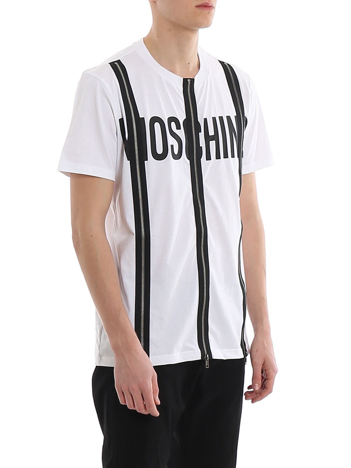 Moschino o1y0225 Logo T-Shirt in White/Black Size US S / EU 44-46 / 1 - 3 Thumbnail