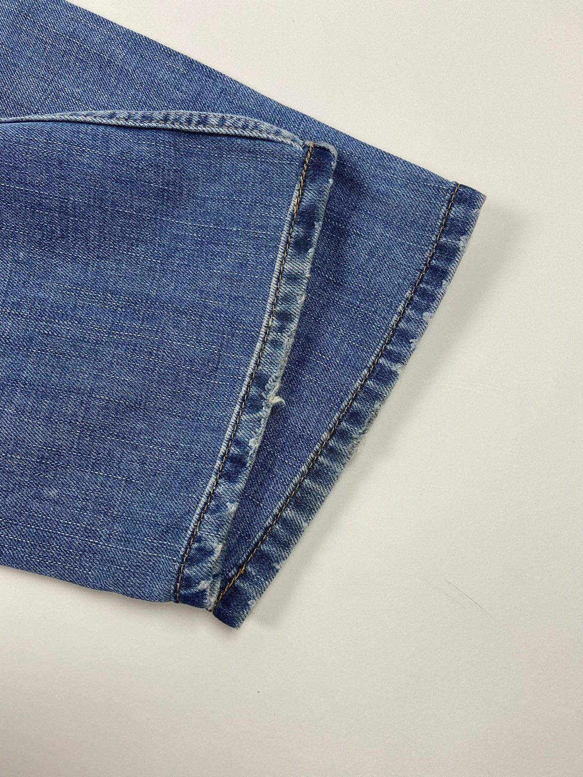 Evisu × Puma Blue Denim Straight Fit Seagull Logo Vintage Y2K Size US 32 / EU 48 - 6 Thumbnail