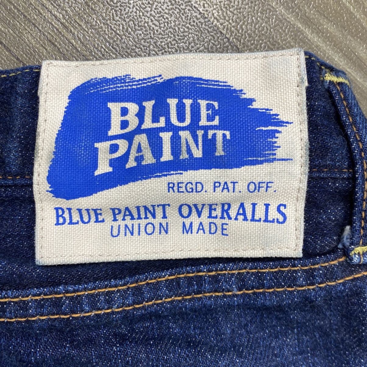 Japanese Brand Blue Paint Overalls Japan Selvedge Raw Denim Pants Size US 30 / EU 46 - 13 Thumbnail