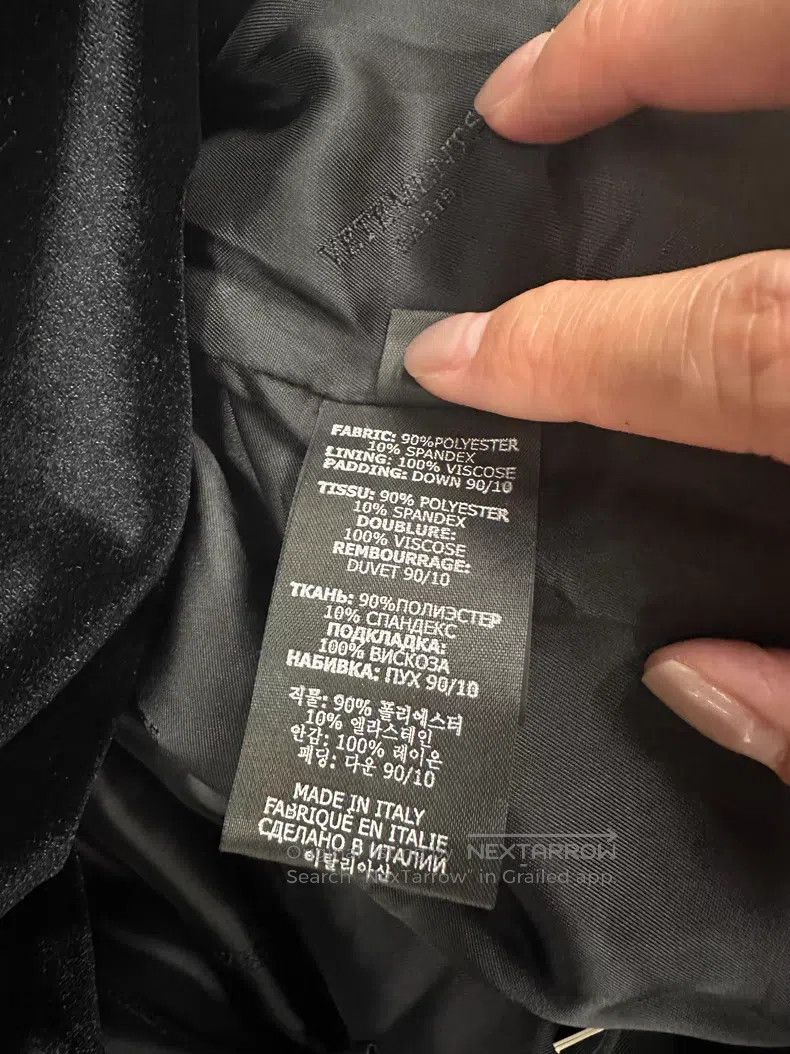 Vetements Vetements Black velvet hot-drilled down jacket Size US S / EU 44-46 / 1 - 4 Thumbnail