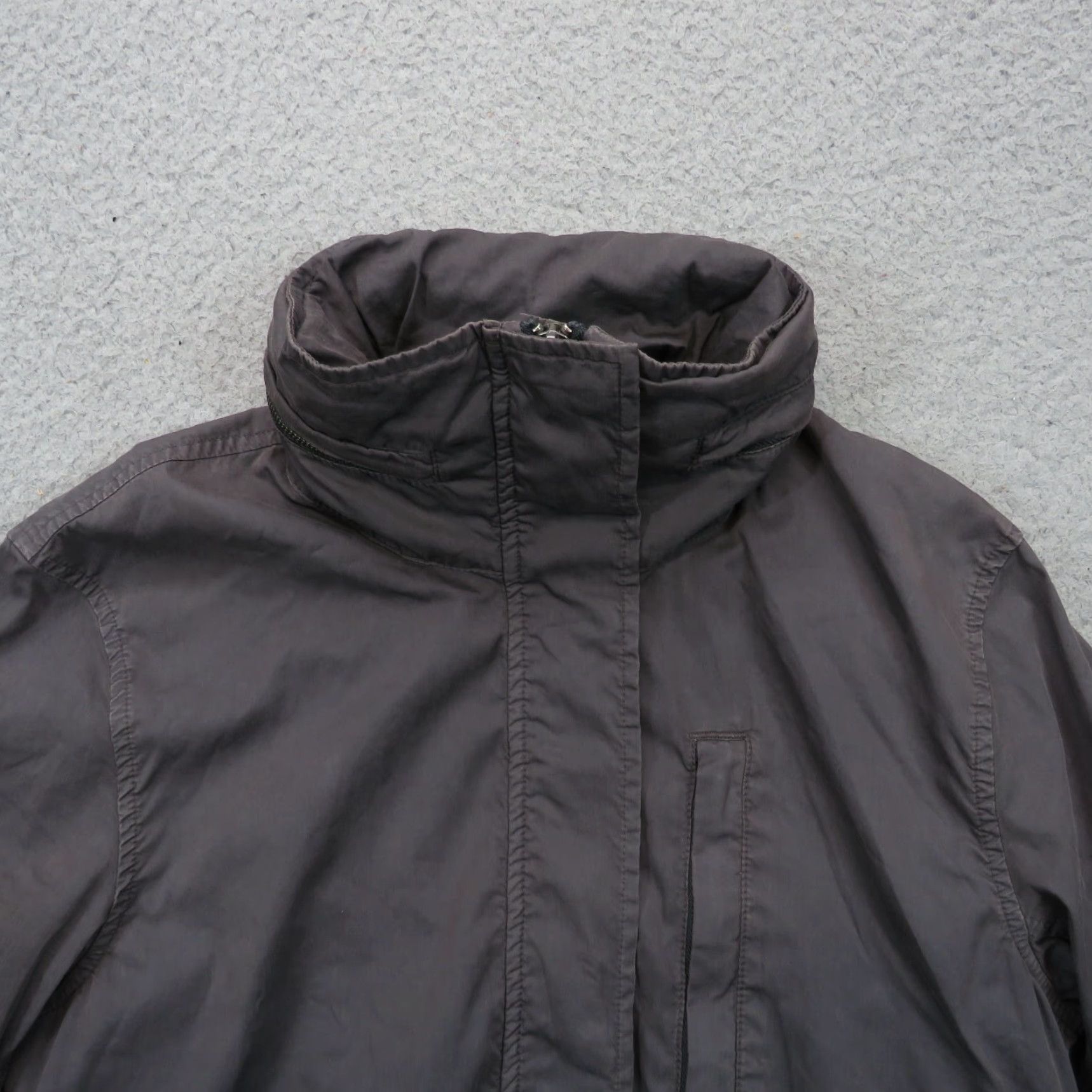 James Perse James Perse Jacket Women Gray Utility Parka Hooded Fishtail Full Zip Snap Pack Size S / US 4 / IT 40 - 5 Thumbnail
