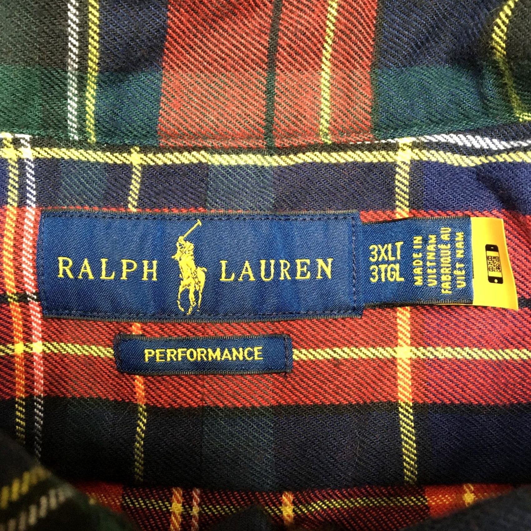 Ralph Lauren Ralph Lauren Performance Shirt Mens 3XLT Red Plaid Button-Down Flannel Classic Shirt Size US XXL / EU 58 / 5 - 5 Thumbnail