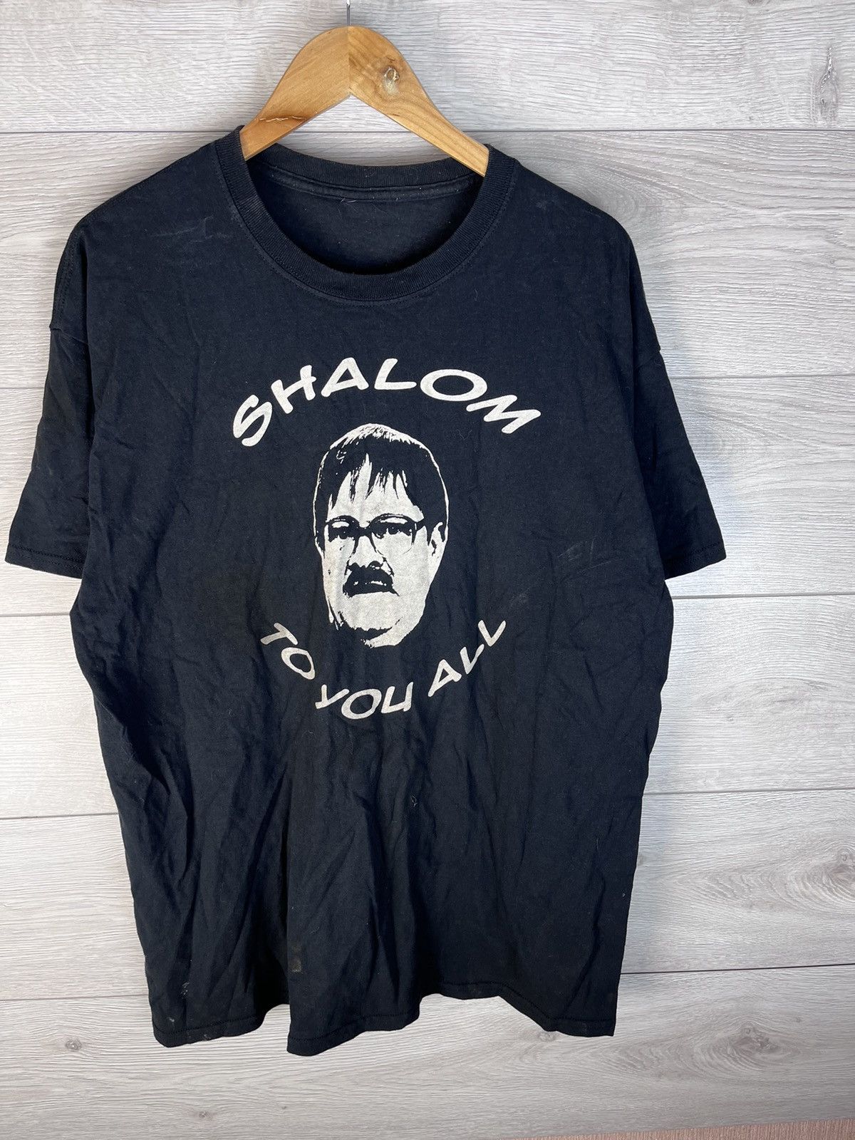 Fruit Of The Loom Vintage men’s Merch T-shirt «Shalom To you All» humor +18 Size US XL / EU 56 / 4 - 4 Thumbnail