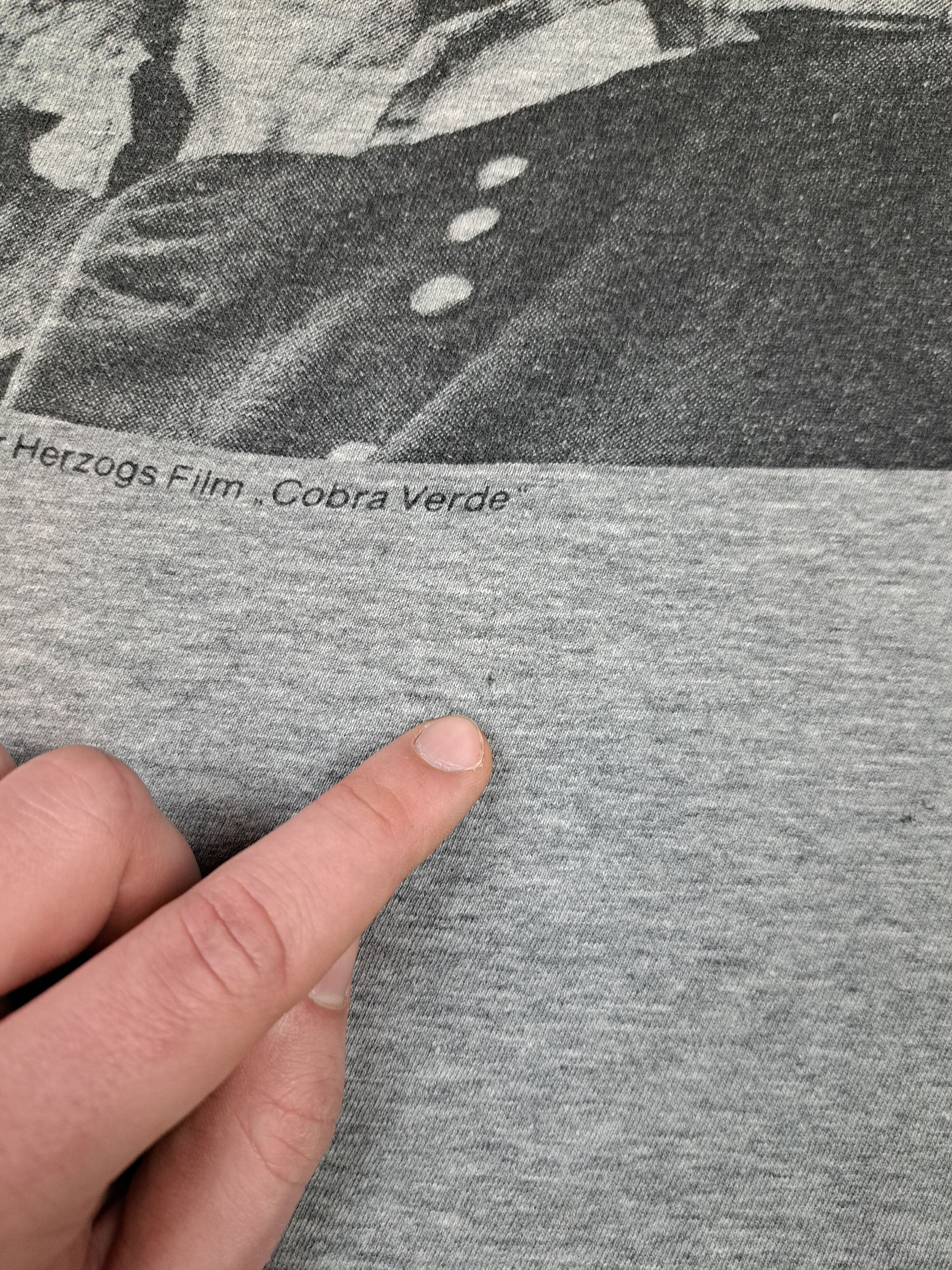 Vintage 1987 "Cobra Verde" Werner Herzog Klaus Kinski Single Stitch Size US XL / EU 56 / 4 - 12 Thumbnail