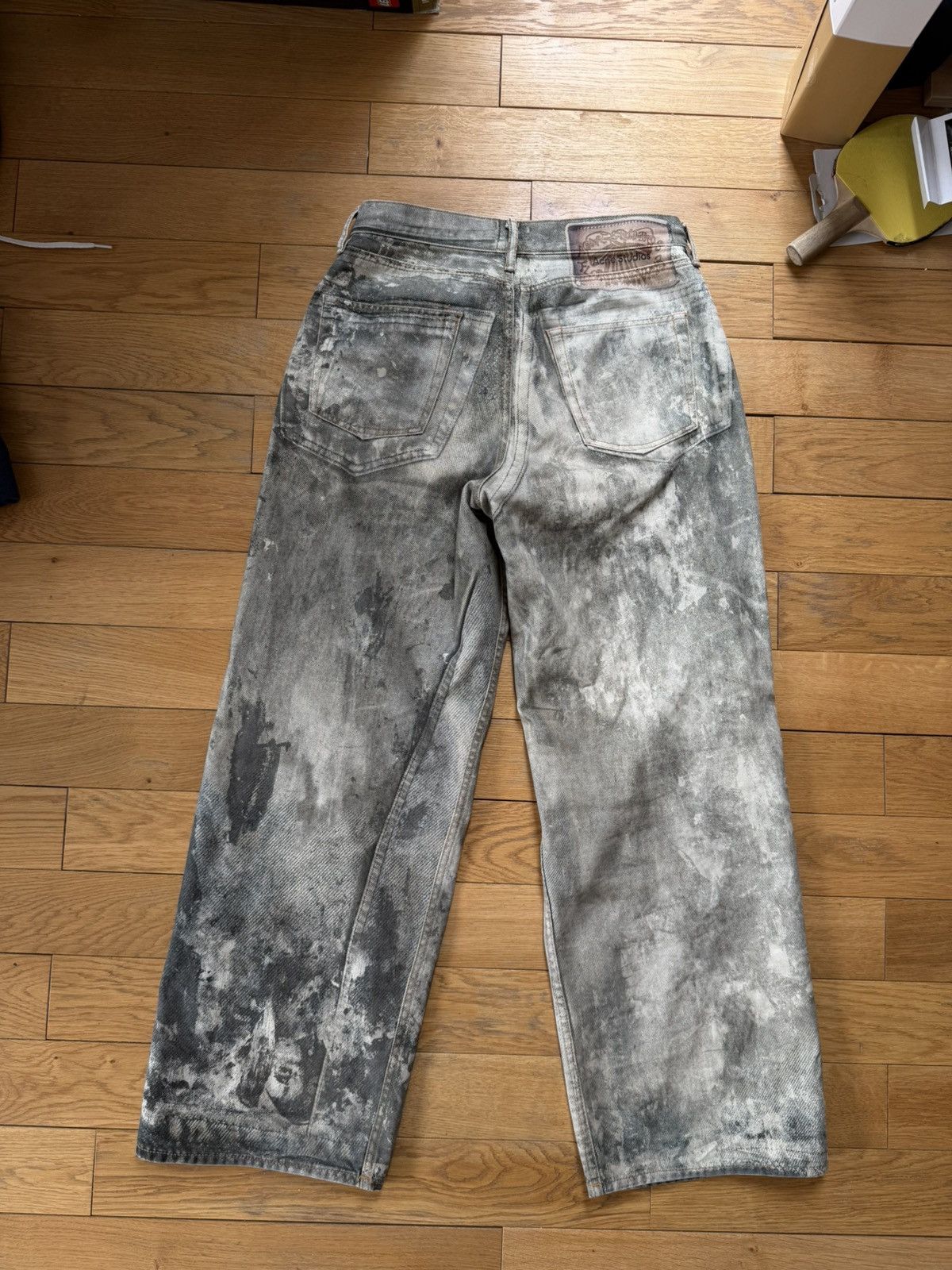 Acne Studios Acne Studios trompe l'oeil paint baggy jeans Size US 31 - 8 Thumbnail