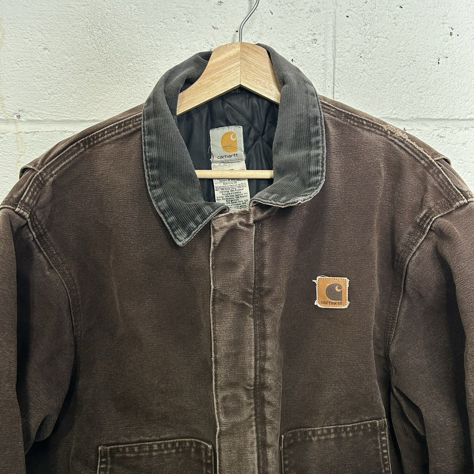 Carhartt Vintage Carhartt Quilted Traditional Jacket “Dark Brown” J22 Size US L / EU 52-54 / 3 - 3 Thumbnail