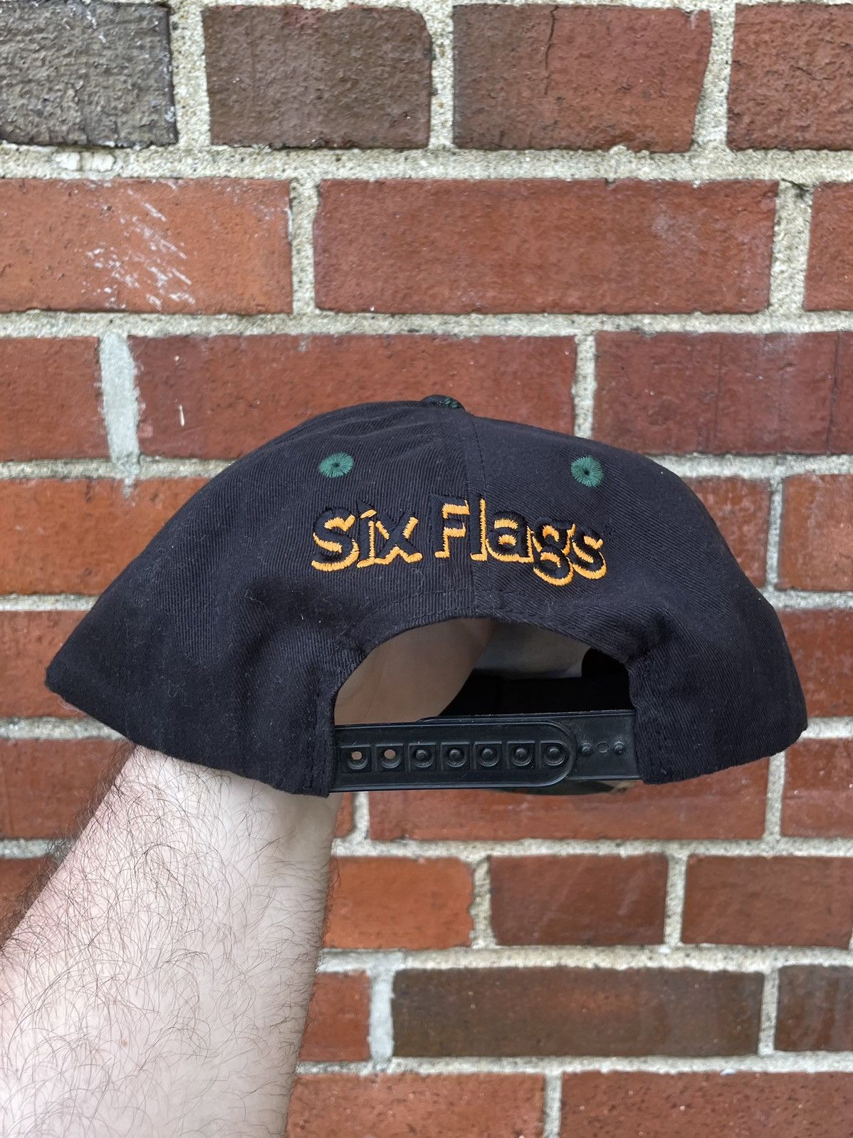 Vintage 1994 Six Flags Looney Tunes Bugs Bunny Plaid Brim Snapback Size ONE SIZE - 5 Thumbnail