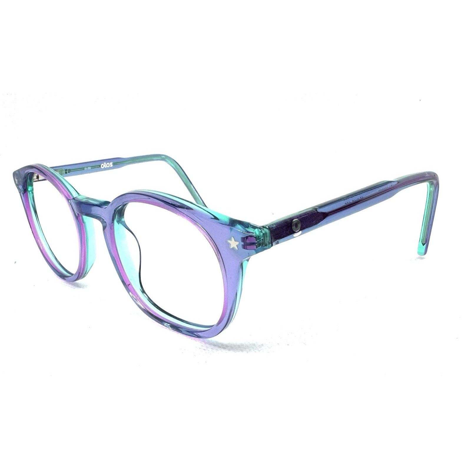 Other OLOS 51-000227 RAINBOW HANDMADE FRAME EYEGLASSES 42-18-125 Size ONE SIZE - 1 Thumbnail
