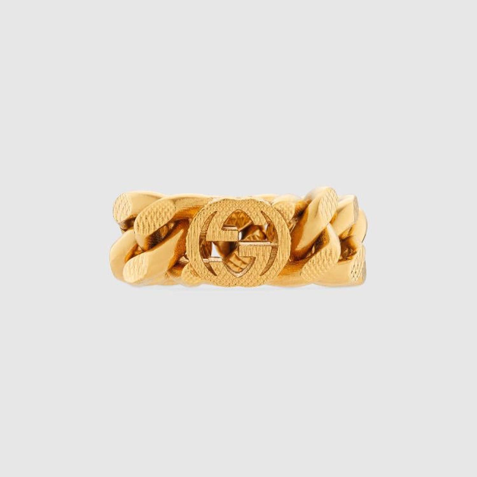 Gucci Gucci Interlocking G Gold Chain Ring Size ONE SIZE - 3 Thumbnail
