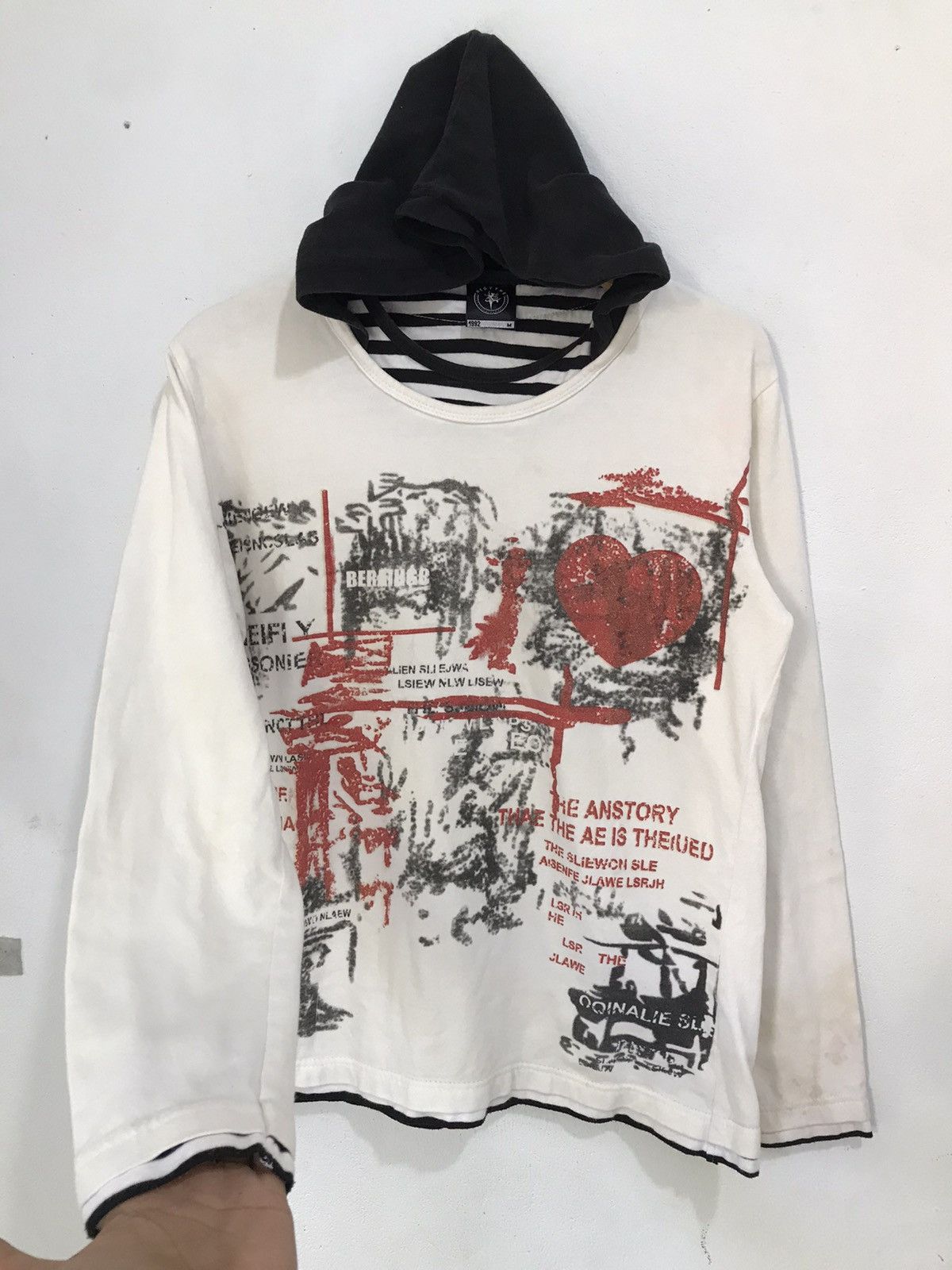 Hysteric Glamour Japanese Poem Hoodie Double Layer abstract style Size US M / EU 48-50 / 2 - 2 Thumbnail