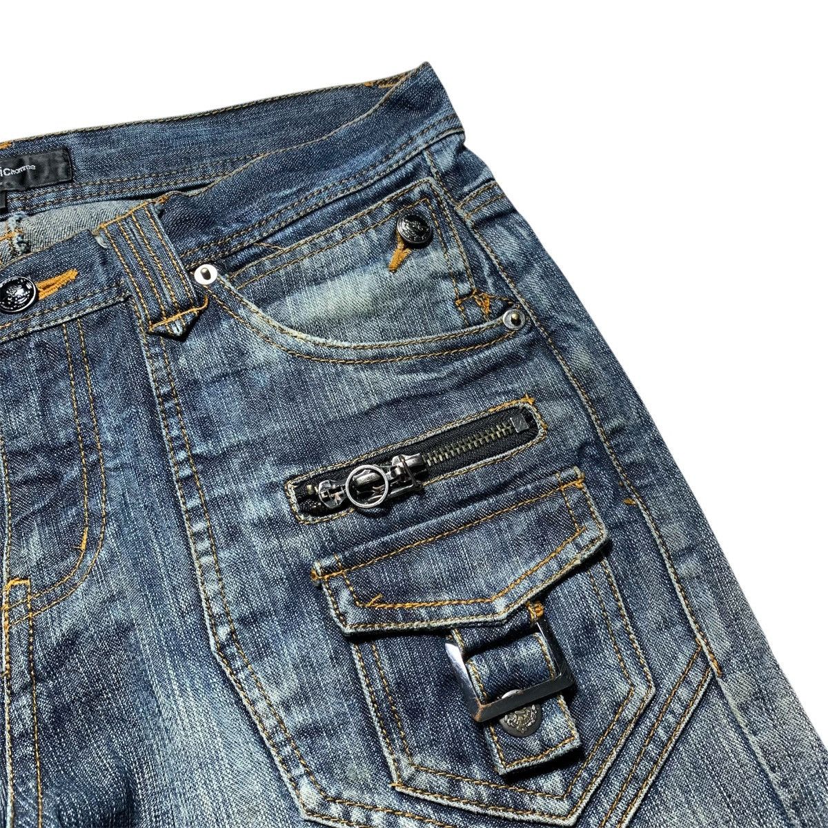 In The Attic Y2k In The Attic Homme Flared Lgb Punk Vkei Style Size US 32 / EU 48 - 6 Thumbnail