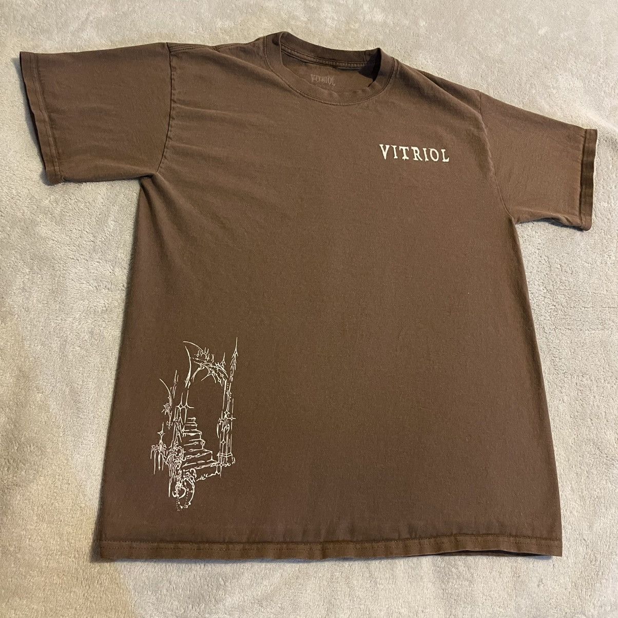 Other Vitriol Shirt Men Medium Brown Workout Streetwear Gym Tee Size US M / EU 48-50 / 2 - 1 Thumbnail