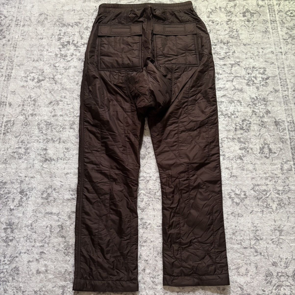 Rick Owens Drkshdw Rick Owens DRKSHDW Down Padded Quilted Drop Crotch Pants | M Size US 30 / EU 46 - 4 Thumbnail