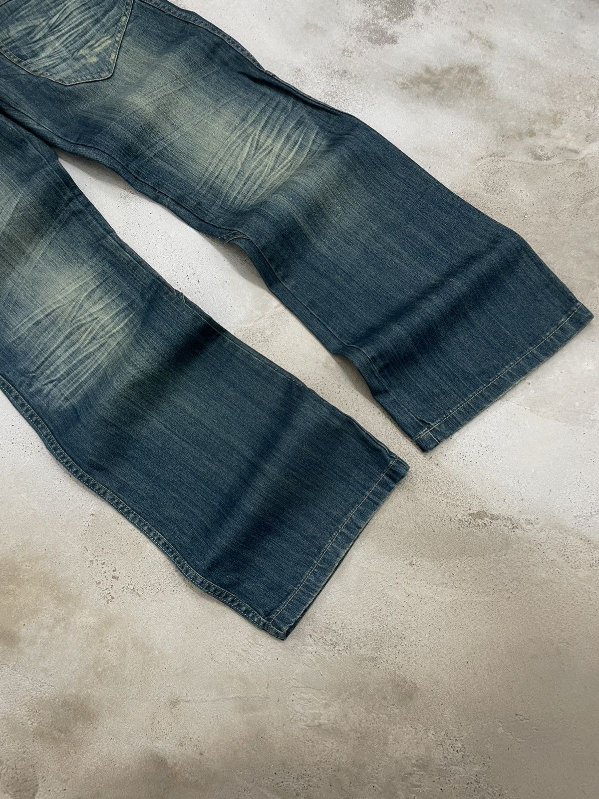 Japanese Brand Vintage Japan 90’s Mail Project Denim Division Flared Denim Size US 30 / EU 46 - 2 Thumbnail