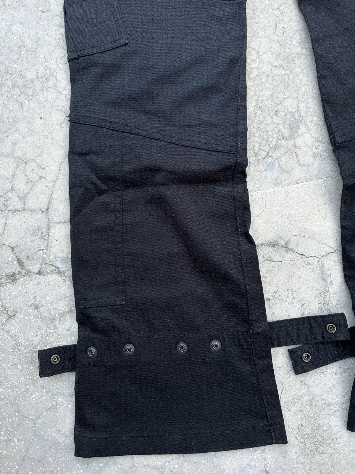Tete Homme Vintage Tete Homme HBT Cargo Flare Trousers Pants Size US 32 / EU 48 - 17 Thumbnail