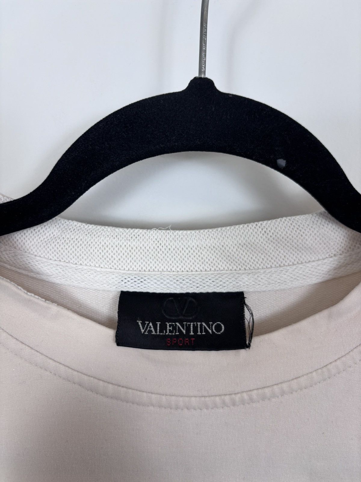 Valentino Vintage Valentino Sport Men’s Ivory Pink Long Sleeve T-Shirt Size US L / EU 52-54 / 3 - 17 Thumbnail