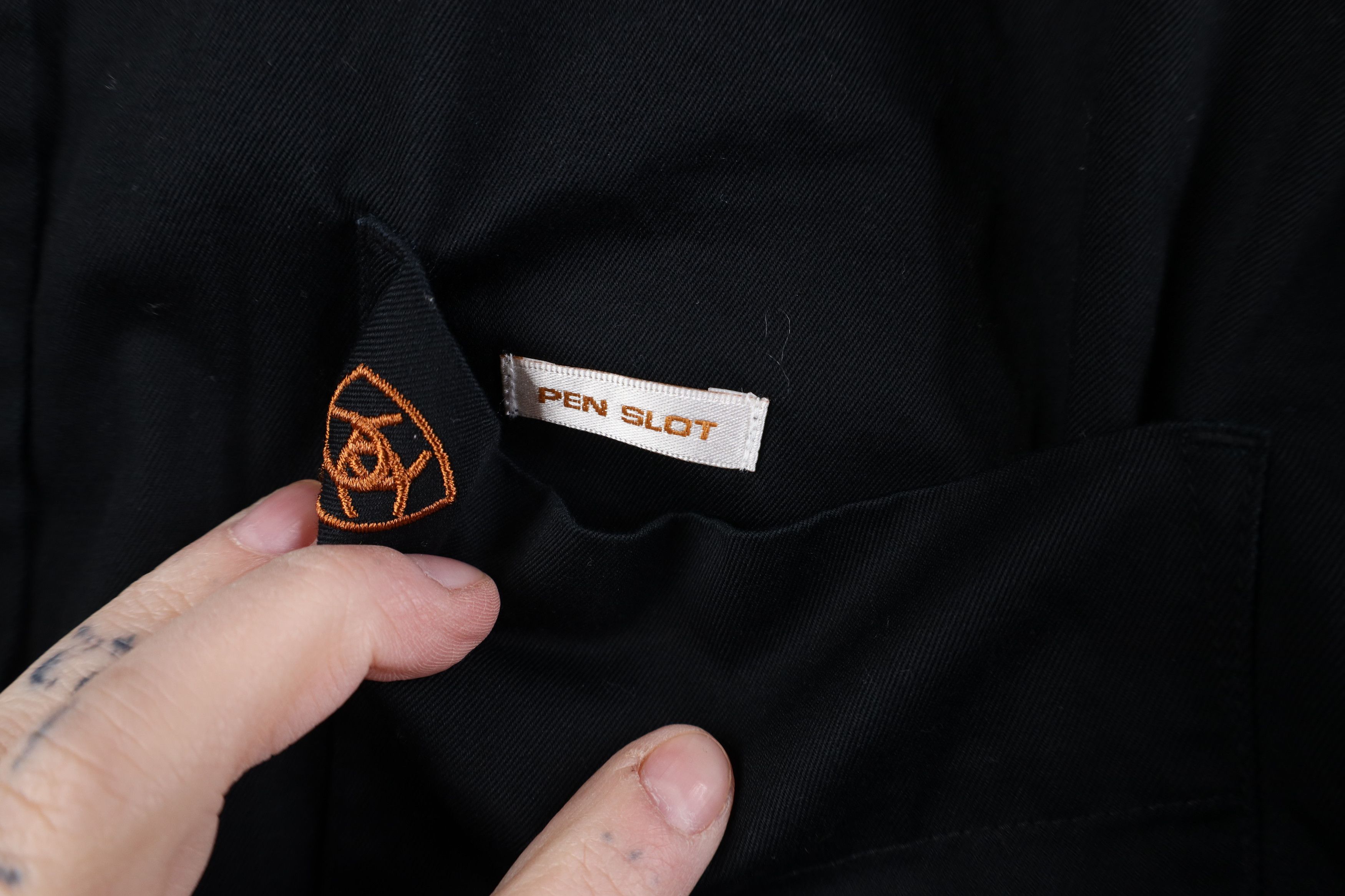 Ariat Ariat Heavyweight Collared Button Down Shirt Workwear Black Size US XL / EU 56 / 4 - 5 Thumbnail