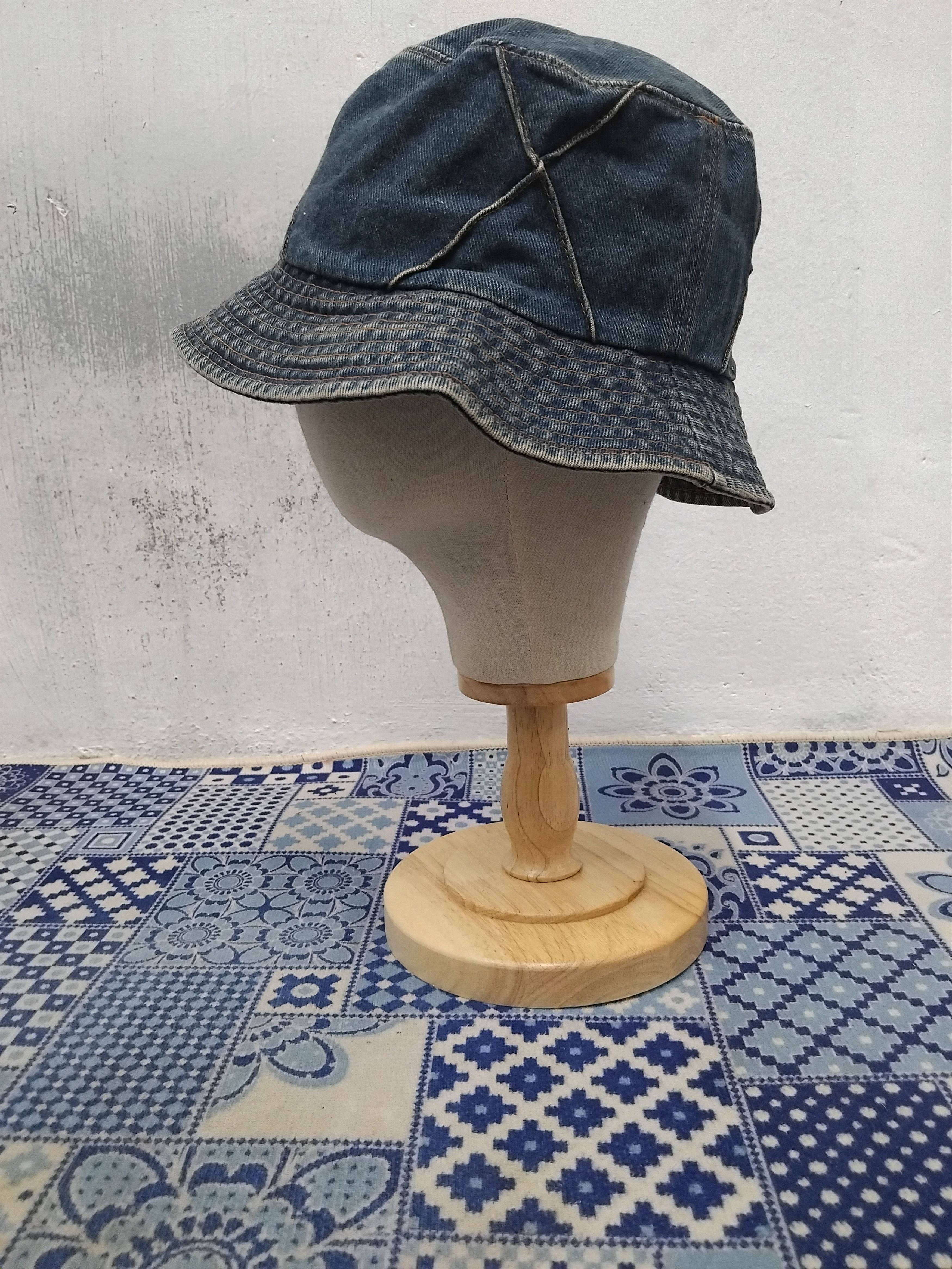 PPFM 💥Inspired Japanese patchwork denim hat Size ONE SIZE - 5 Thumbnail