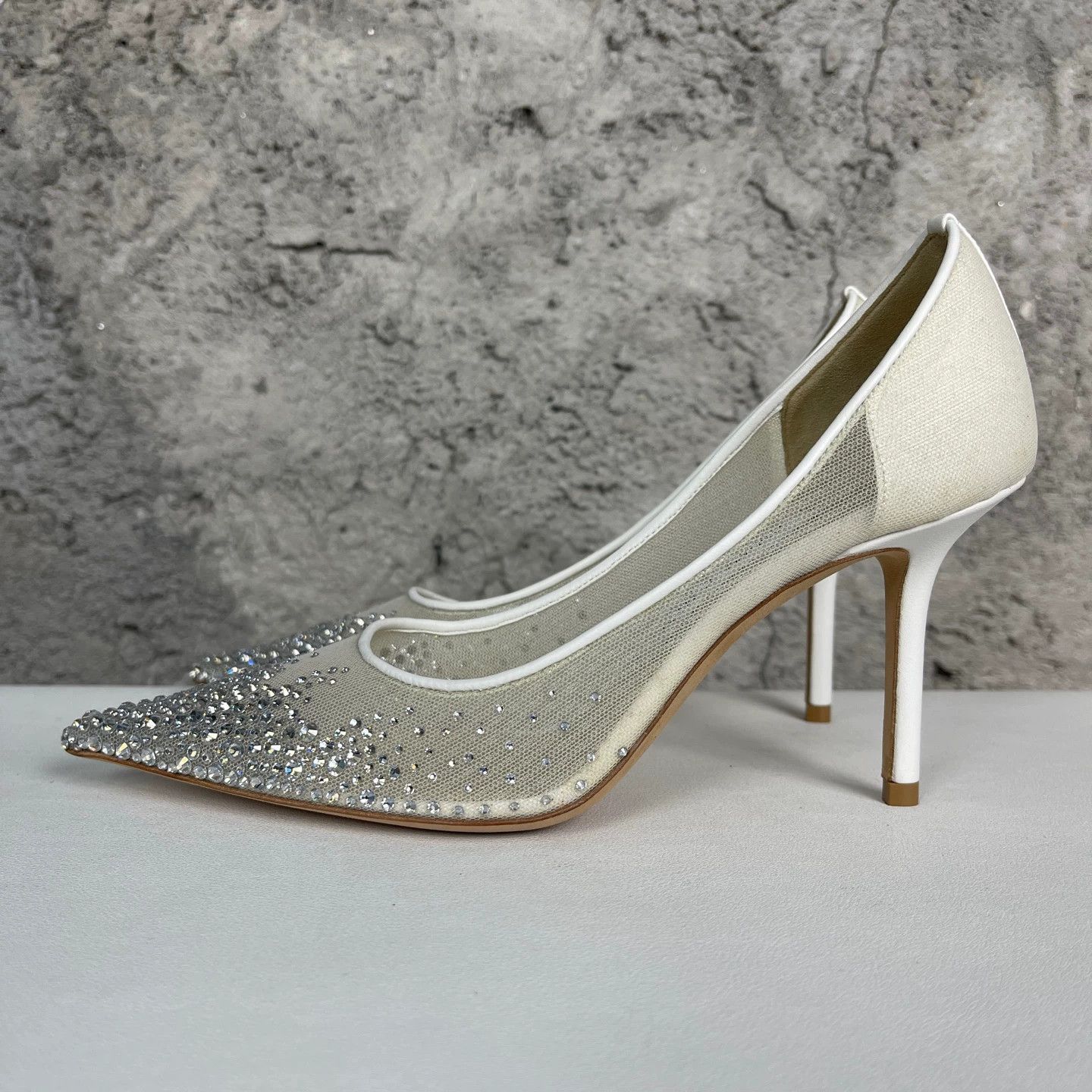 Jimmy Choo Jimmy Choo Tulle Crystal Heels 36.5 99 New Size US 6 / IT 36 - 3 Thumbnail