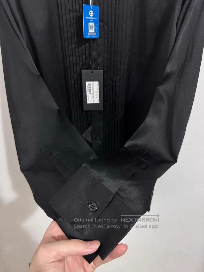 Saint Laurent Paris Saint Laurent Paris Mulberry Silk Black Samurai Accordion Size XS / US 0-2 / IT 36-38 - 4 Thumbnail