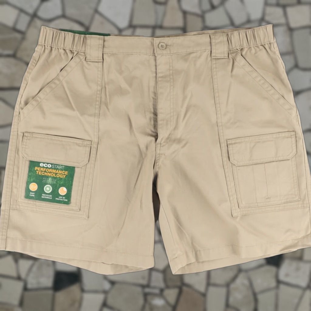 Savane Savanne Eco-Smart Cotton Blend Khaki Hiking Cargo Shorts Tan Men's 42 Size US 42 / EU 58 - 1 Thumbnail