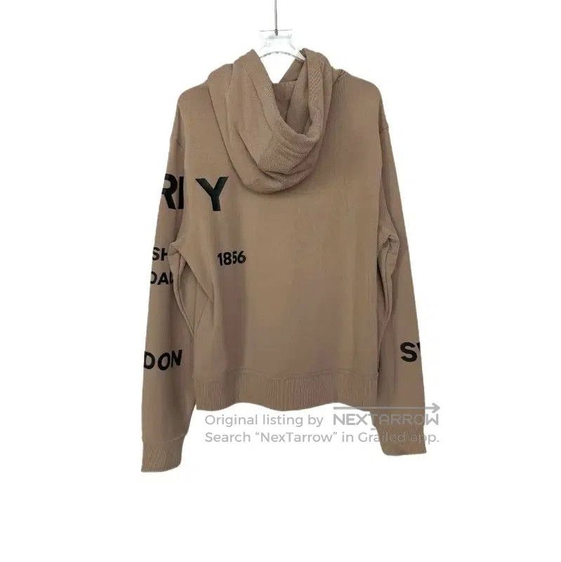 Burberry Burberry Brown Cotton Women's Hoodie. Size XL / US 12-14 / IT 48-50 - 2 Thumbnail