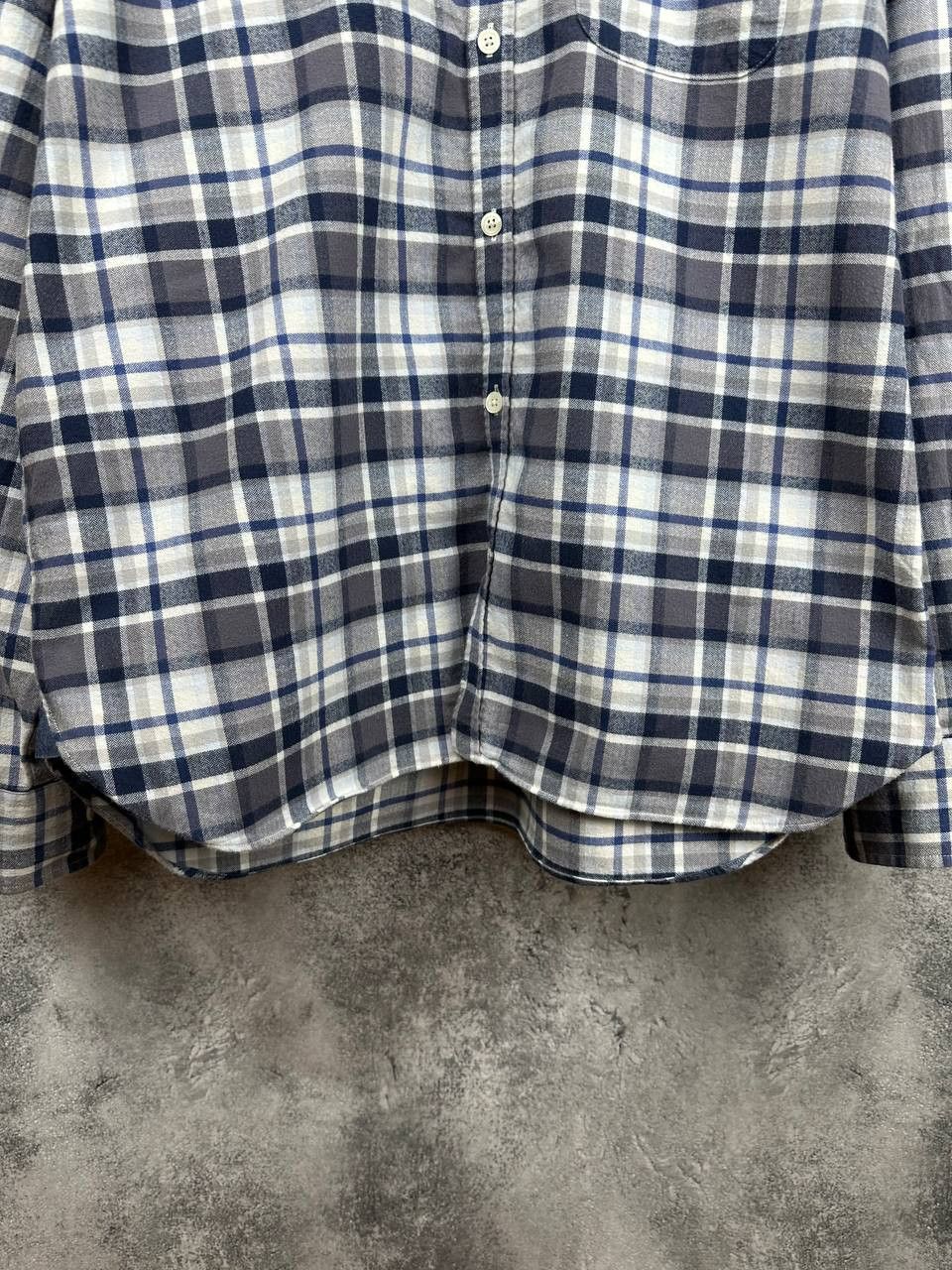 Oliver Sweeney Oliver Sweeney Censo Check Flannel Shirt Brushed Button Up Size US XL / EU 56 / 4 - 7 Thumbnail