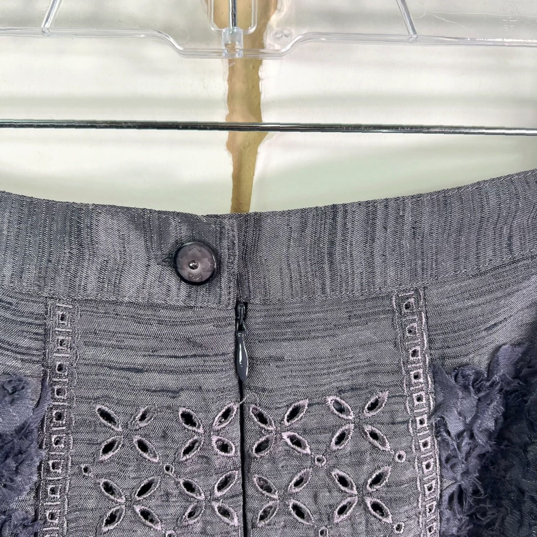 Vintage J Song Skirt Womens 16 Gray/Purple Boho Peasant Patchwork A Line Maxi Flared Size 38" / US 16 / IT 52 - 5 Thumbnail
