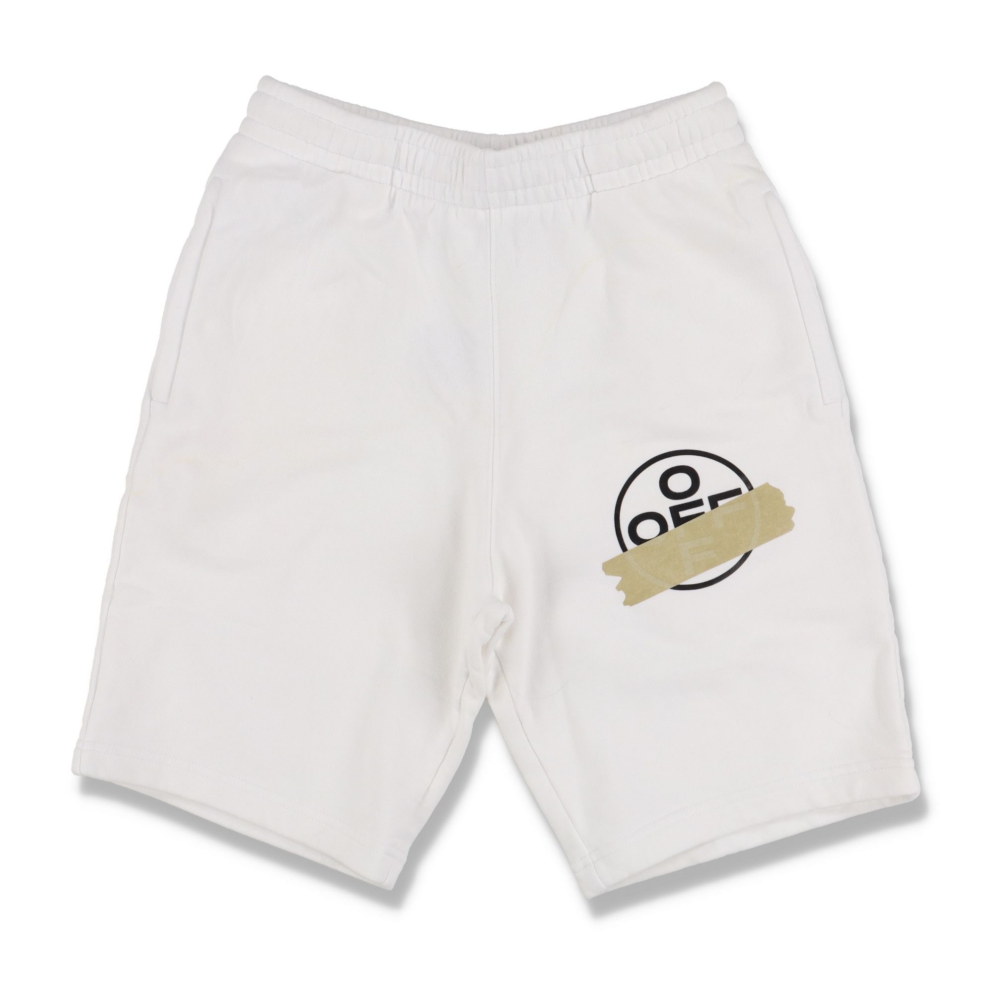 White Tape Arrows Sweatshorts