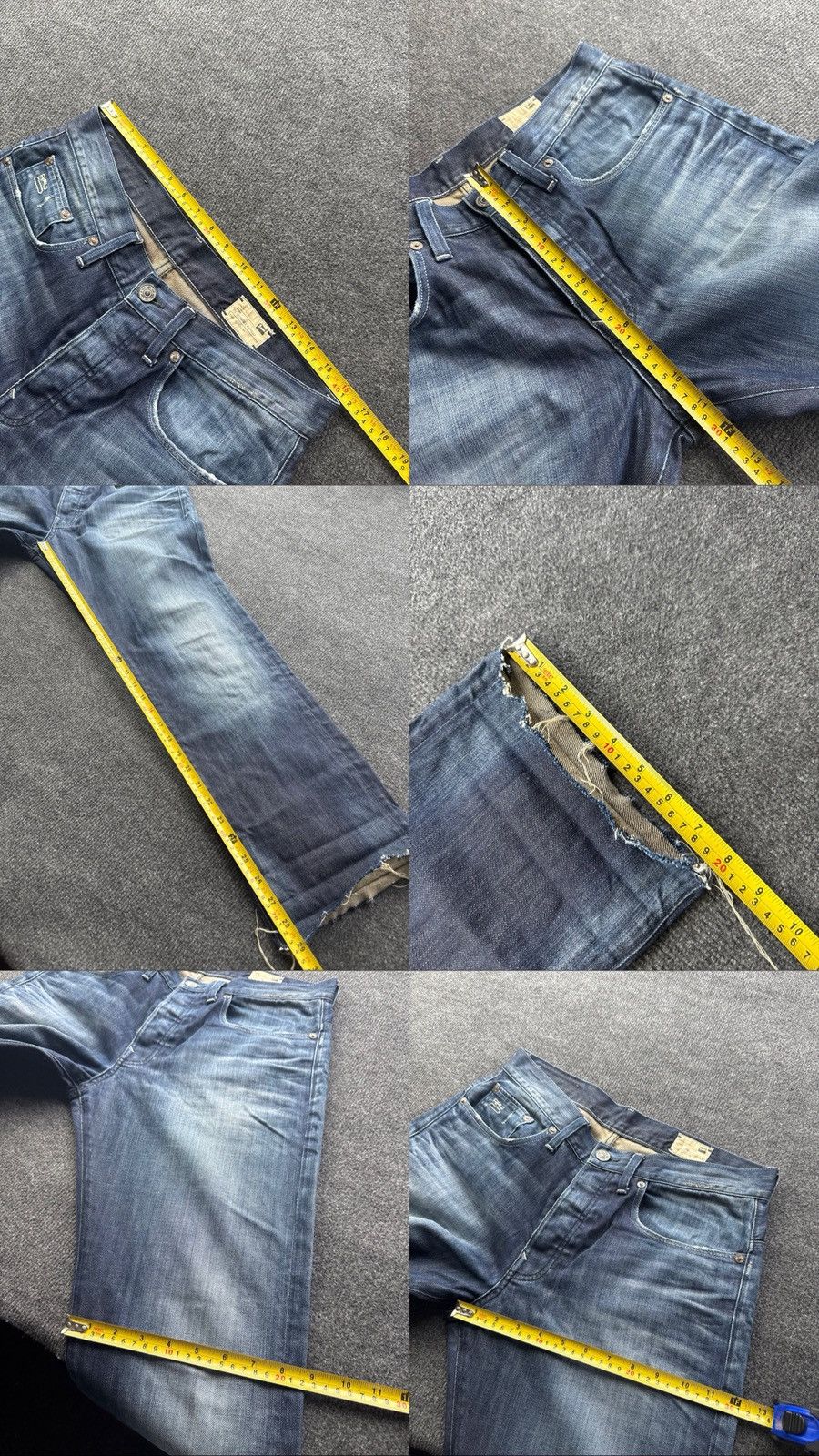 G-Star 00s G-Star 3301 Distressed Raw Hem Y2K SK8 Jeans Fade Denim Size US 32 / EU 48 - 22 Thumbnail