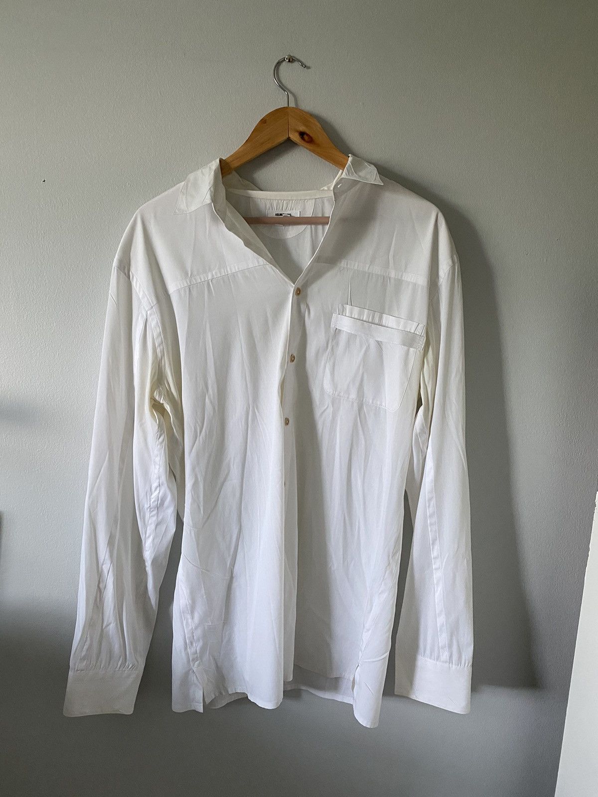 Helmut Lang Helmut Lang Button-Down shirt with Pocket Size US L / EU 52-54 / 3 - 1 Thumbnail