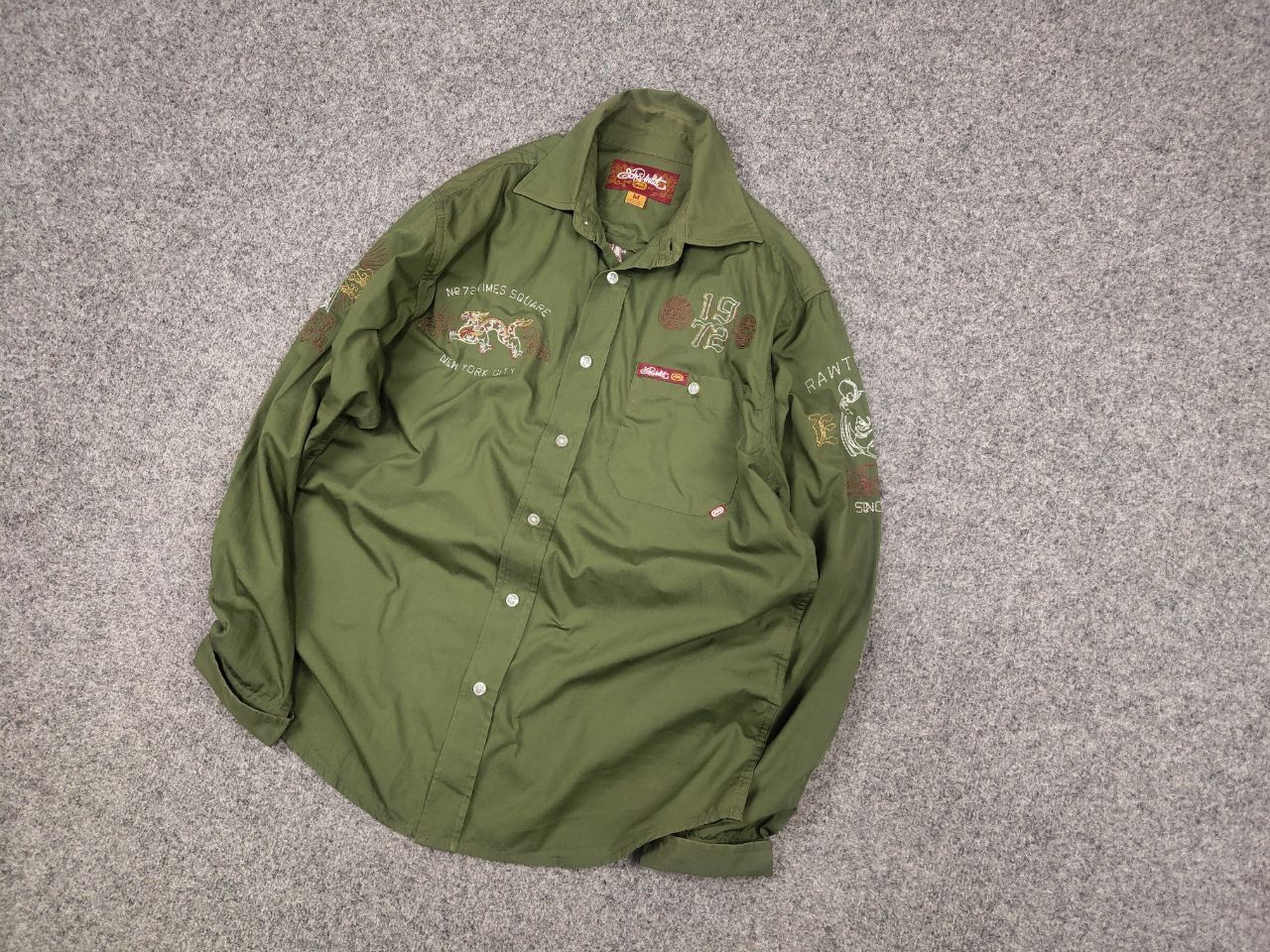 Ecko Unltd. Vintage Ecko Unltd Military Logo Button Long sleeve Shirt Size US M / EU 48-50 / 2 - 3 Thumbnail
