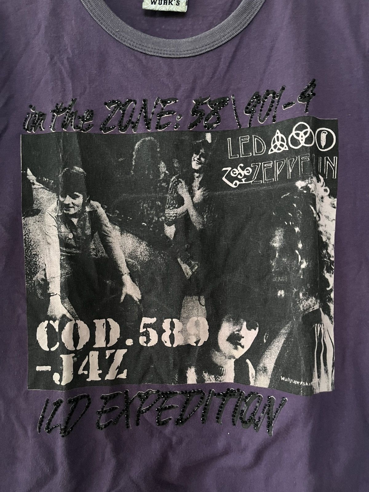 Band Tees VINTAGE LED ZEPPELIN POSTER BEADS T-SHIRT Size US S / EU 44-46 / 1 - 5 Thumbnail