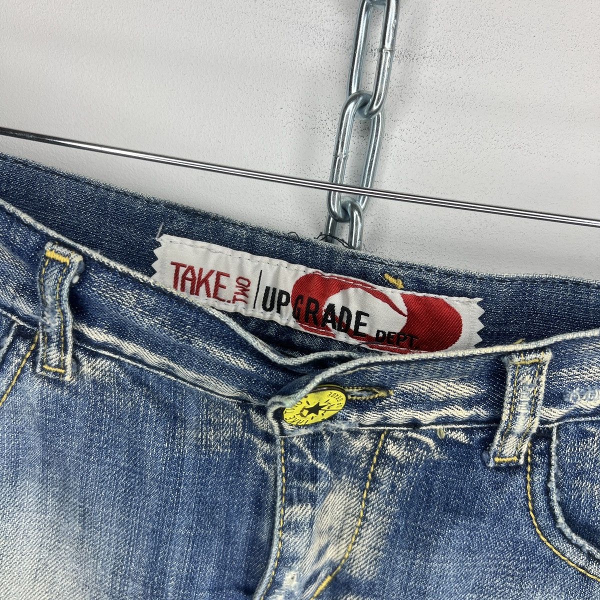 Japanese Brand Vintage Miss Sixty Style Mini Skirt Oldmoney Denim Jeans Y2K Size 26" / US 2 / IT 38 - 5 Thumbnail
