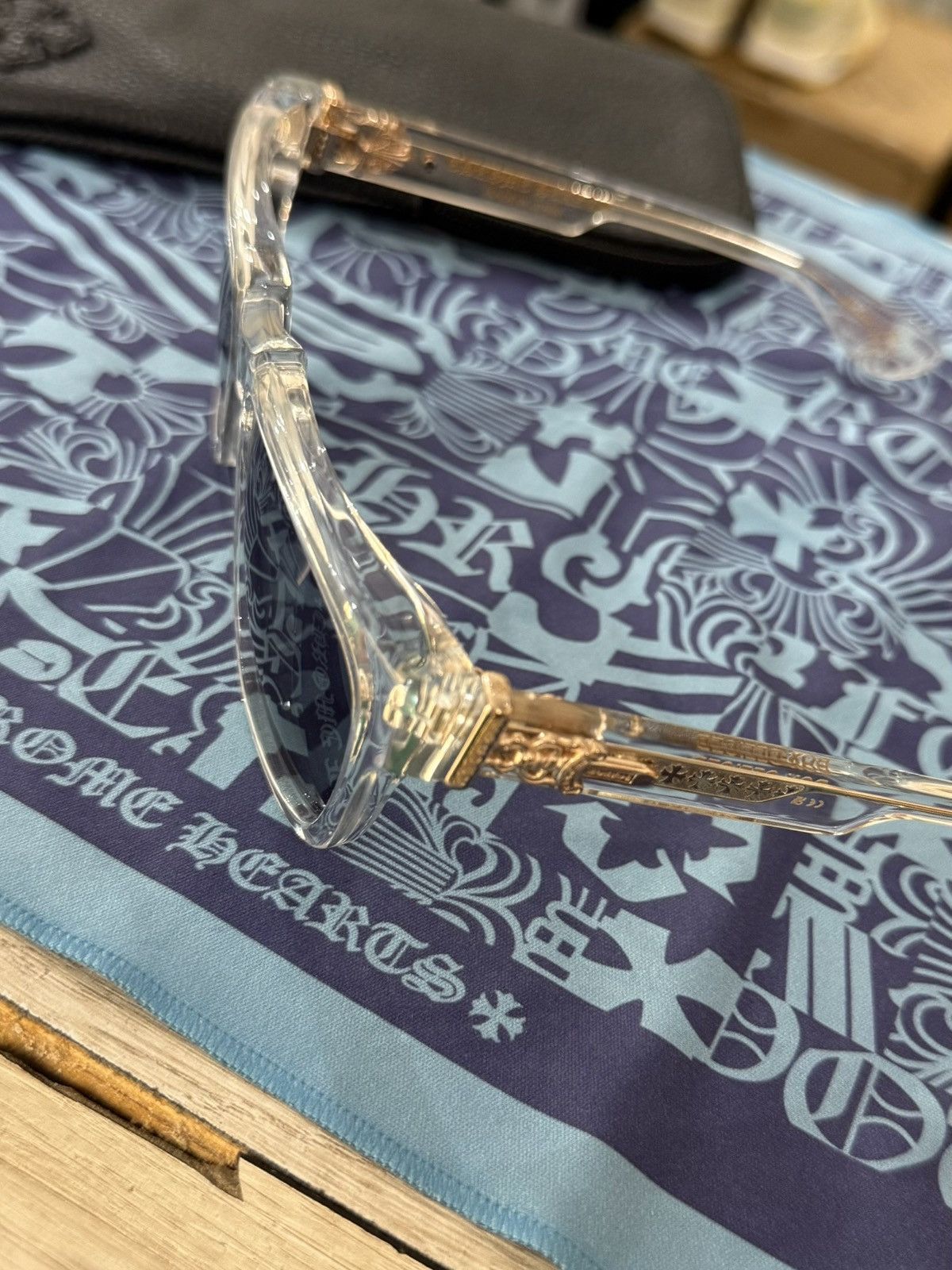 Chrome Hearts GOLD Chrome Hearts Box Office Tinted glasses Size ONE SIZE - 1 Thumbnail