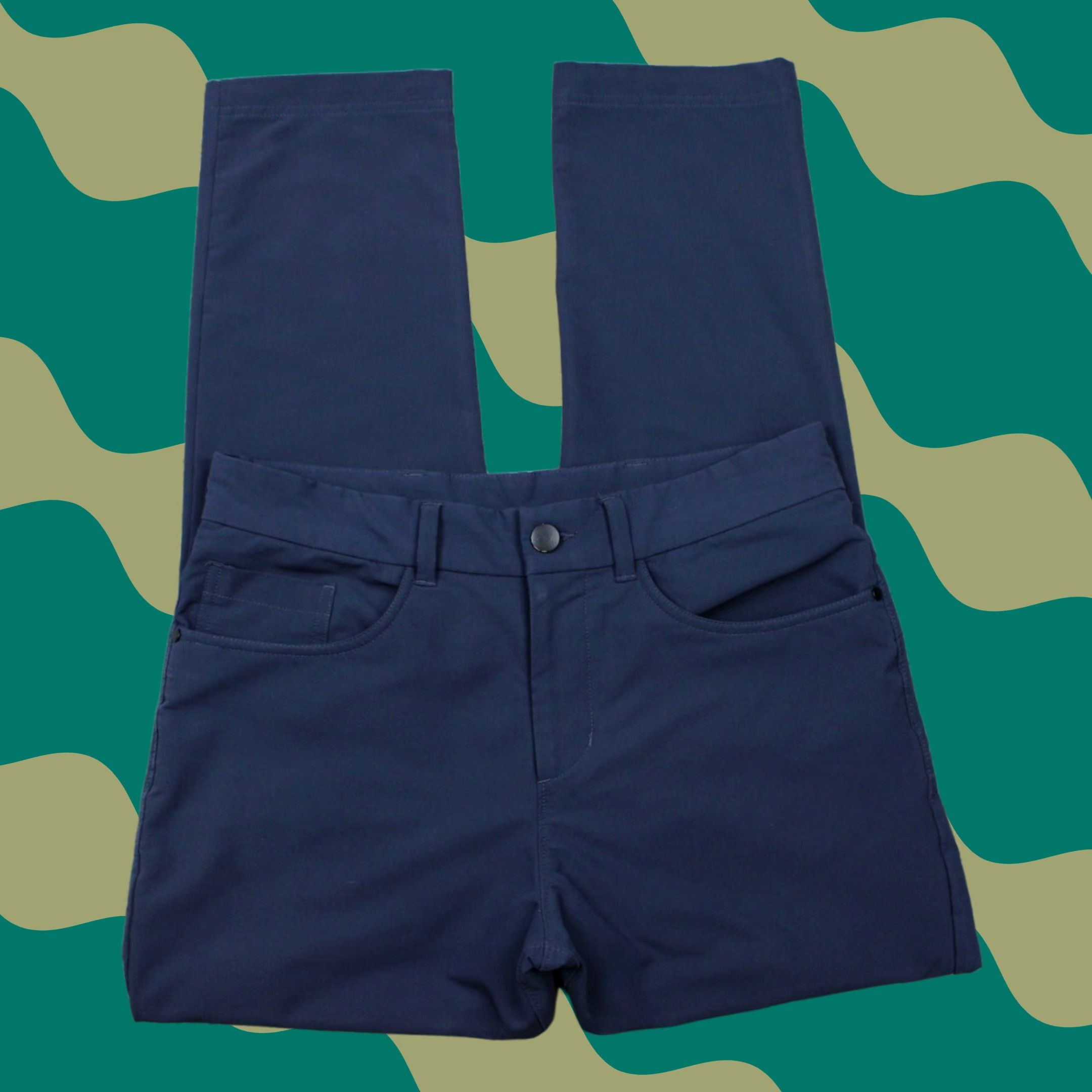 Panama Jack Panama Jack Pants Mens 32 Blue 5-Pocket Polyester Stretch Inseam 30" Chino, Regular Fit, Breathable, Casual, Travel, City, Preppy, Sports Size US 32 / EU 48 - 1 Thumbnail