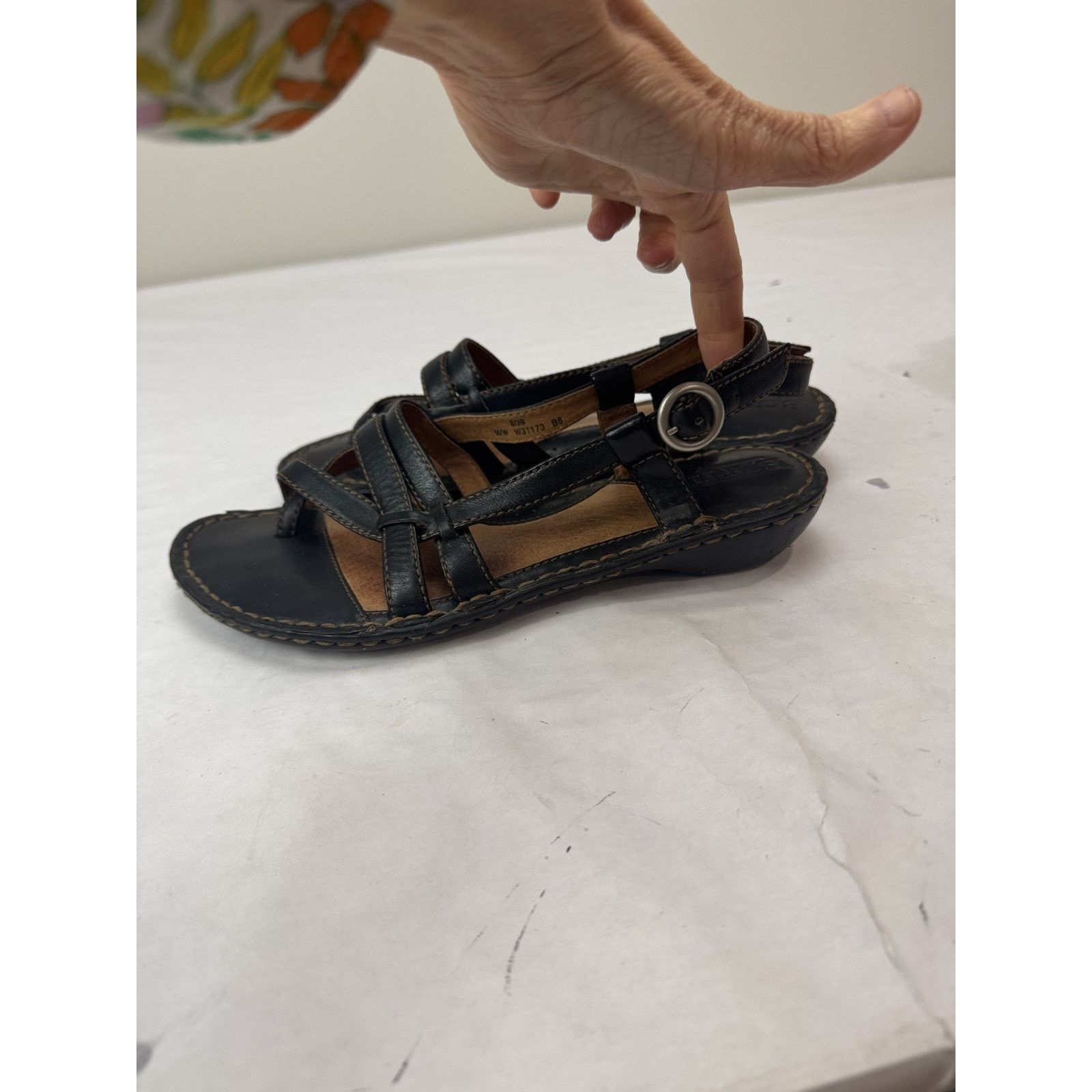 Born Bjorn Leather Sandals Strappy W31173 Women's Size 8 Boho Size US 8 / IT 38 - 5 Thumbnail