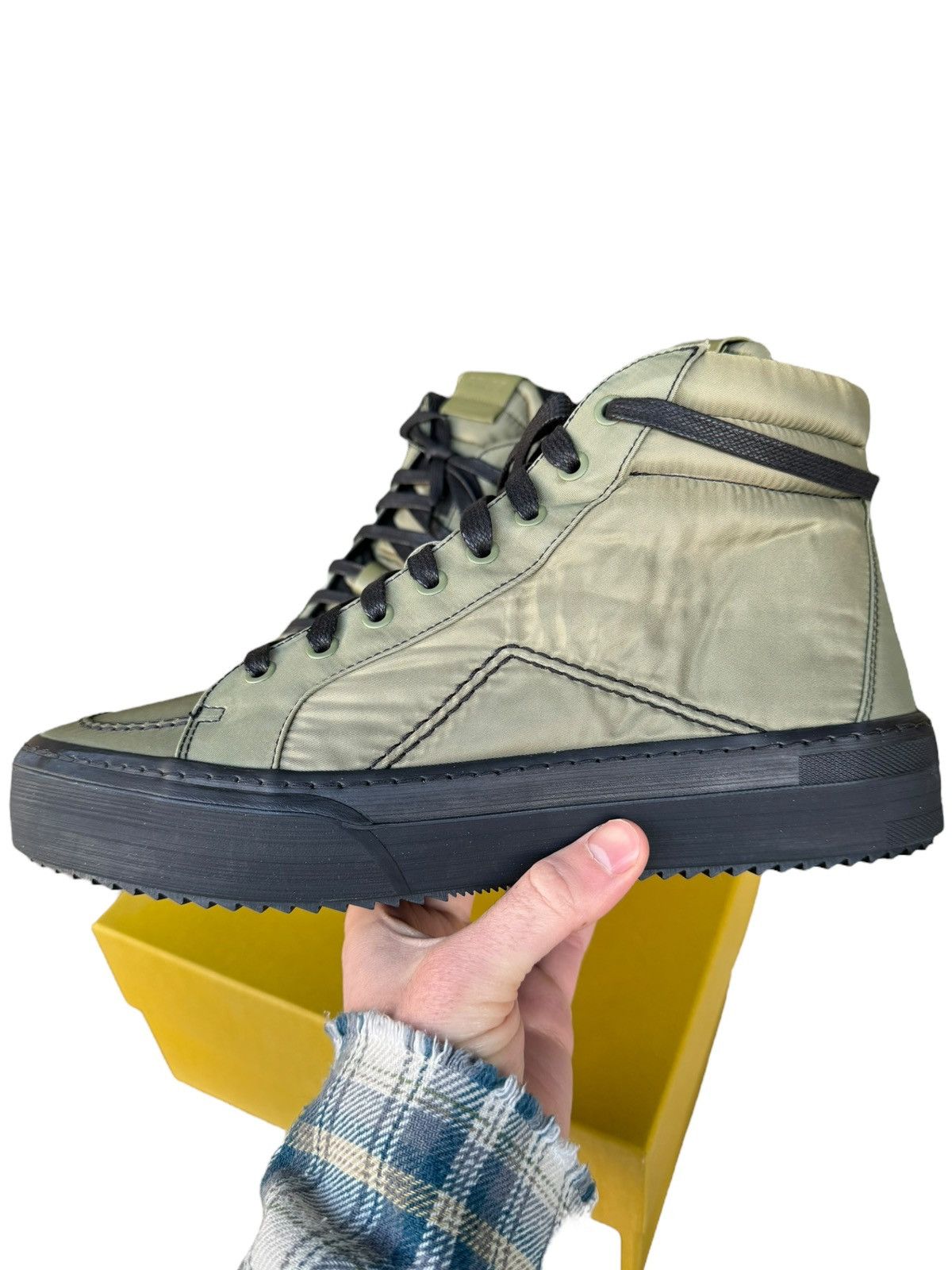Rhude Unreleased V1 Nylon Hi Green Size US 9 / EU 42 - 2 Thumbnail