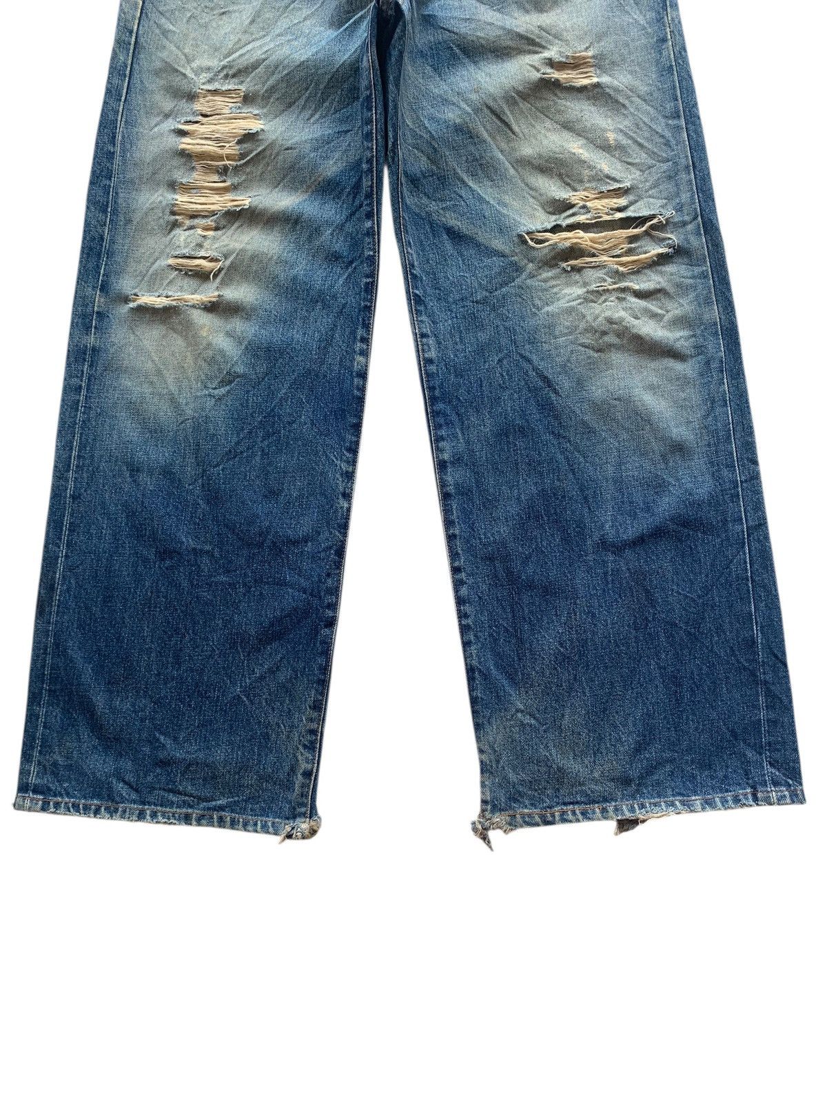 Wrangler VINTAGE WRANGLER SELVEDGE BAGGY RUSTY DISTRESSED DENIM Size US 33 - 7 Thumbnail