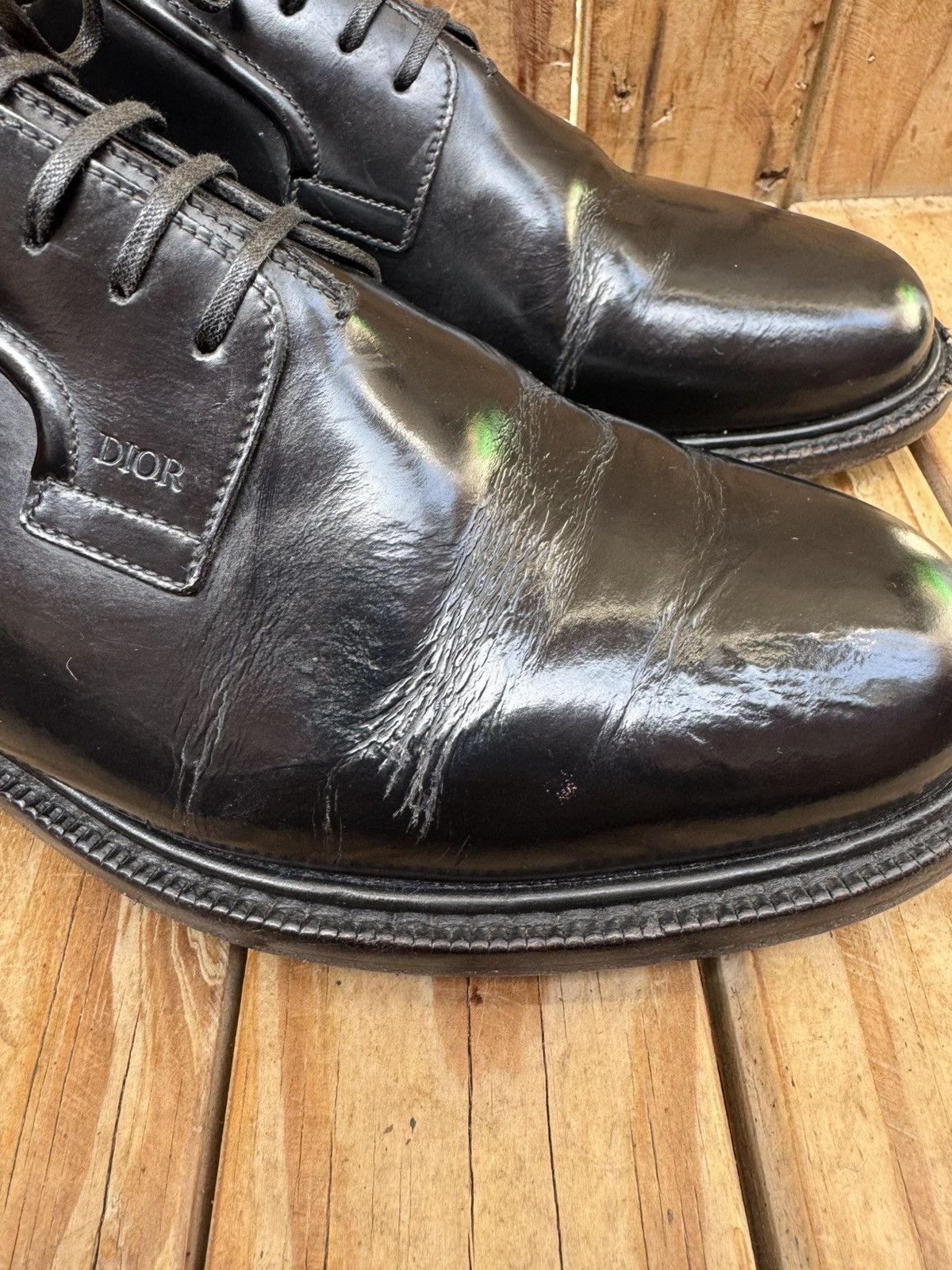 Christian Dior Monsieur Christian Dior black leather derby dress Shoes EUR 41 UK 7 Size US 8 / EU 41 - 5 Thumbnail