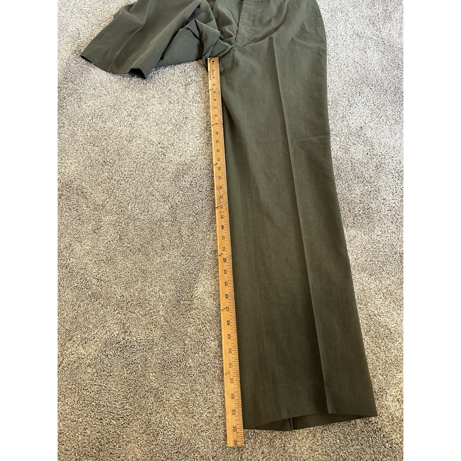 Vintage Vtg 90s USMC uniform Trouser Pants Mens 36L Wool Size US 36 / EU 52 - 3 Thumbnail